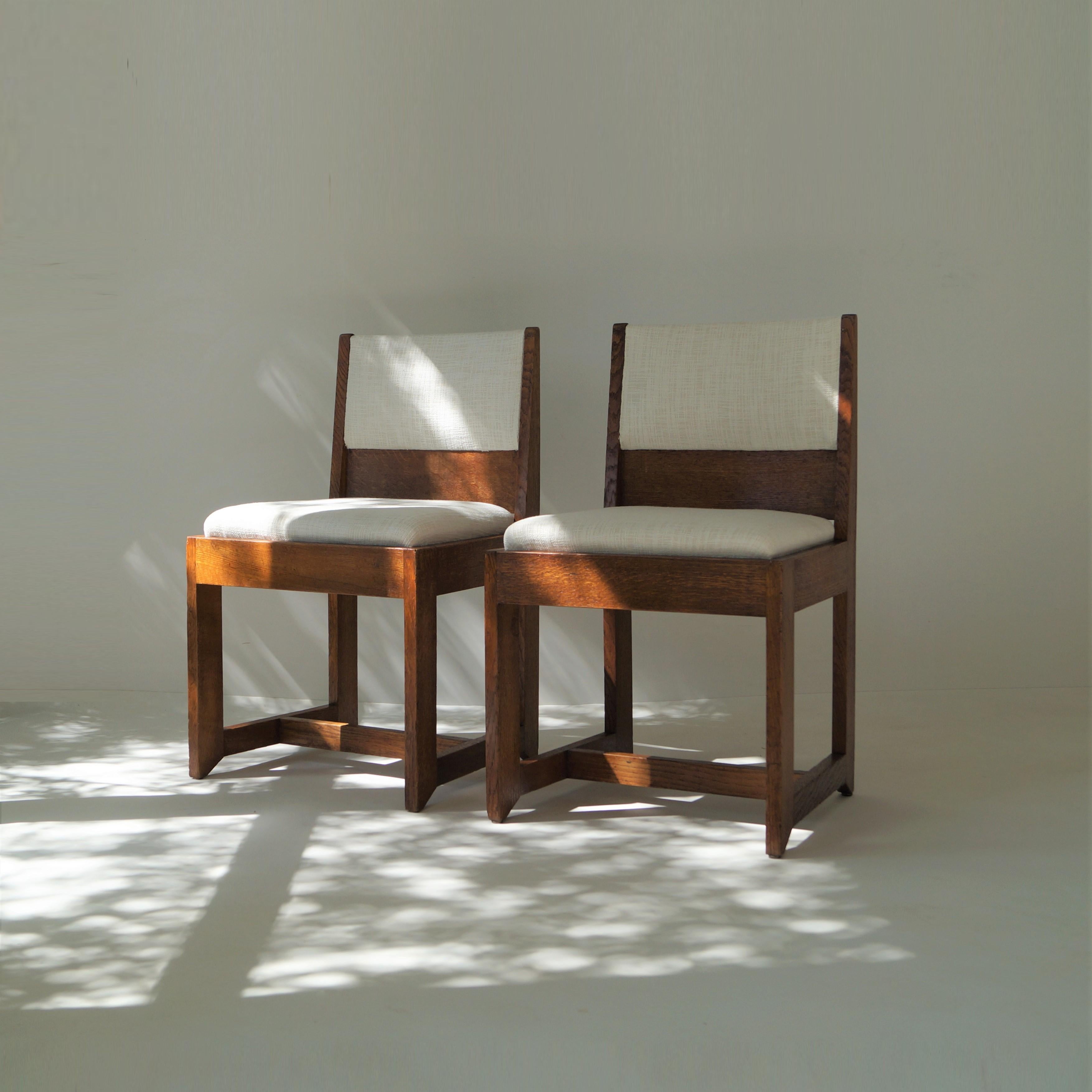 Début du 20ème siècle Ensemble de chaises Art Déco moderniste néerlandais par H. Wouda pour Pander, 1924 en vente
