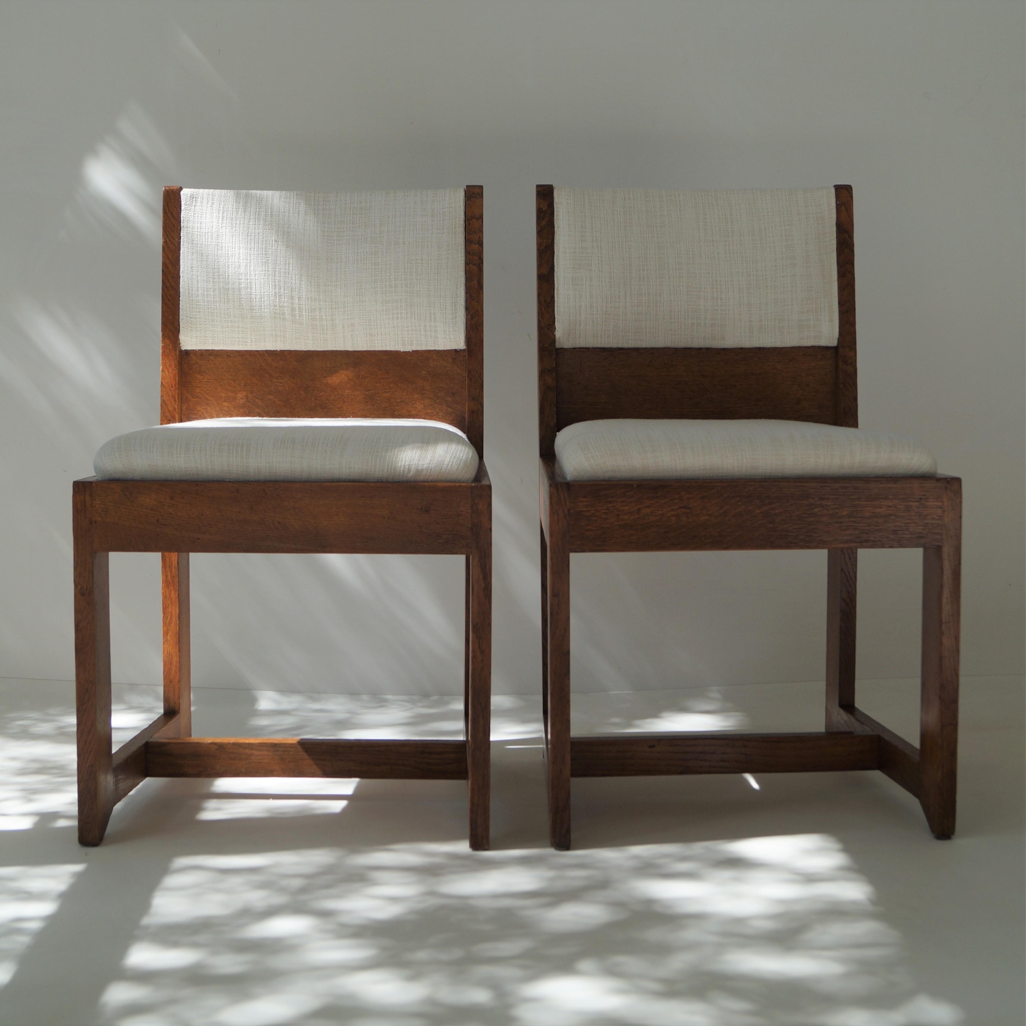 Dutch Art Deco Modernist set of chairs by H. Wouda for Pander, 1924 For Sale 3