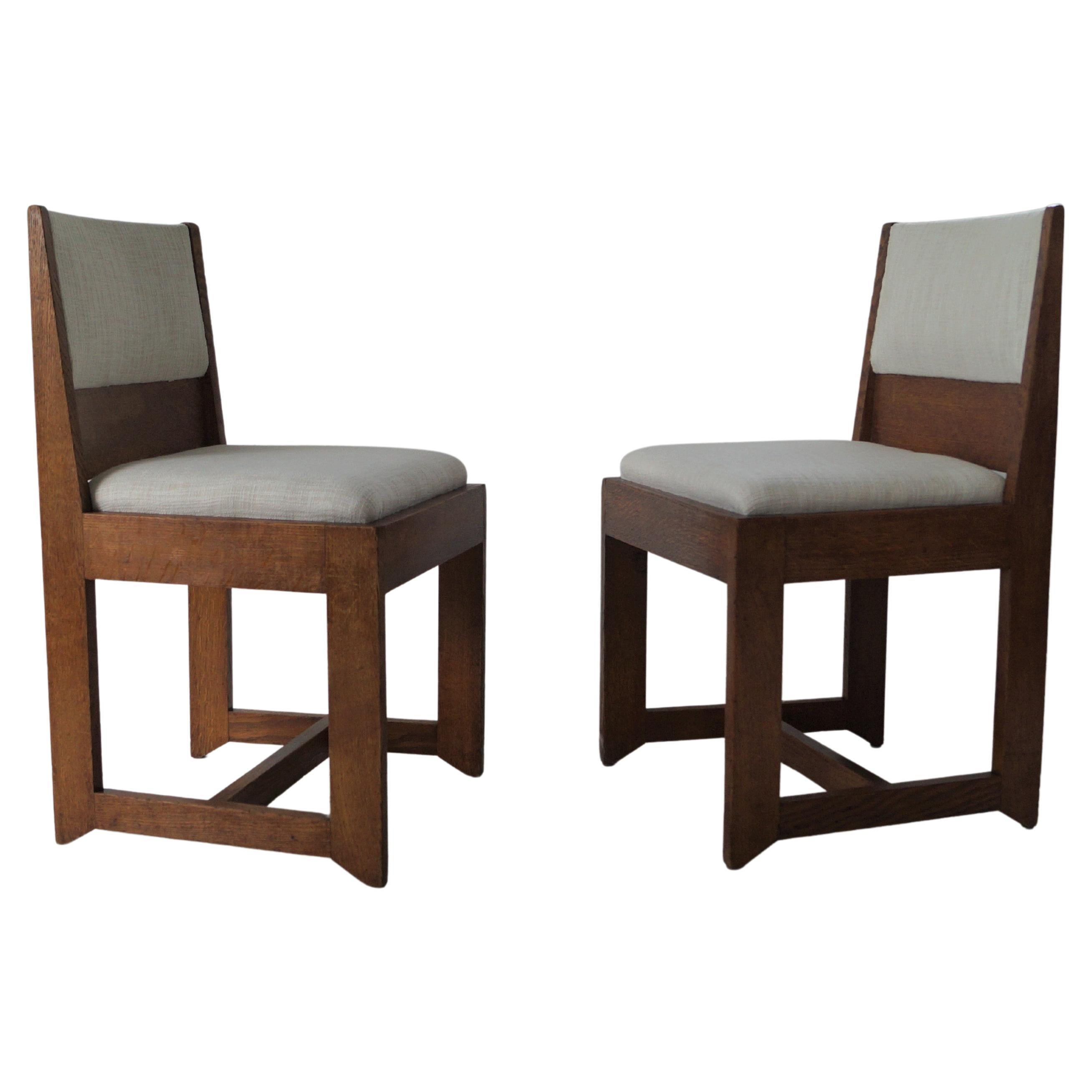 Dutch Art Deco Modernist set of chairs by H. Wouda for Pander, 1924 For Sale