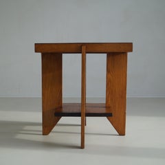 Dutch Art Deco modernist side table attributed to Hendrik Wouda, 1920s
