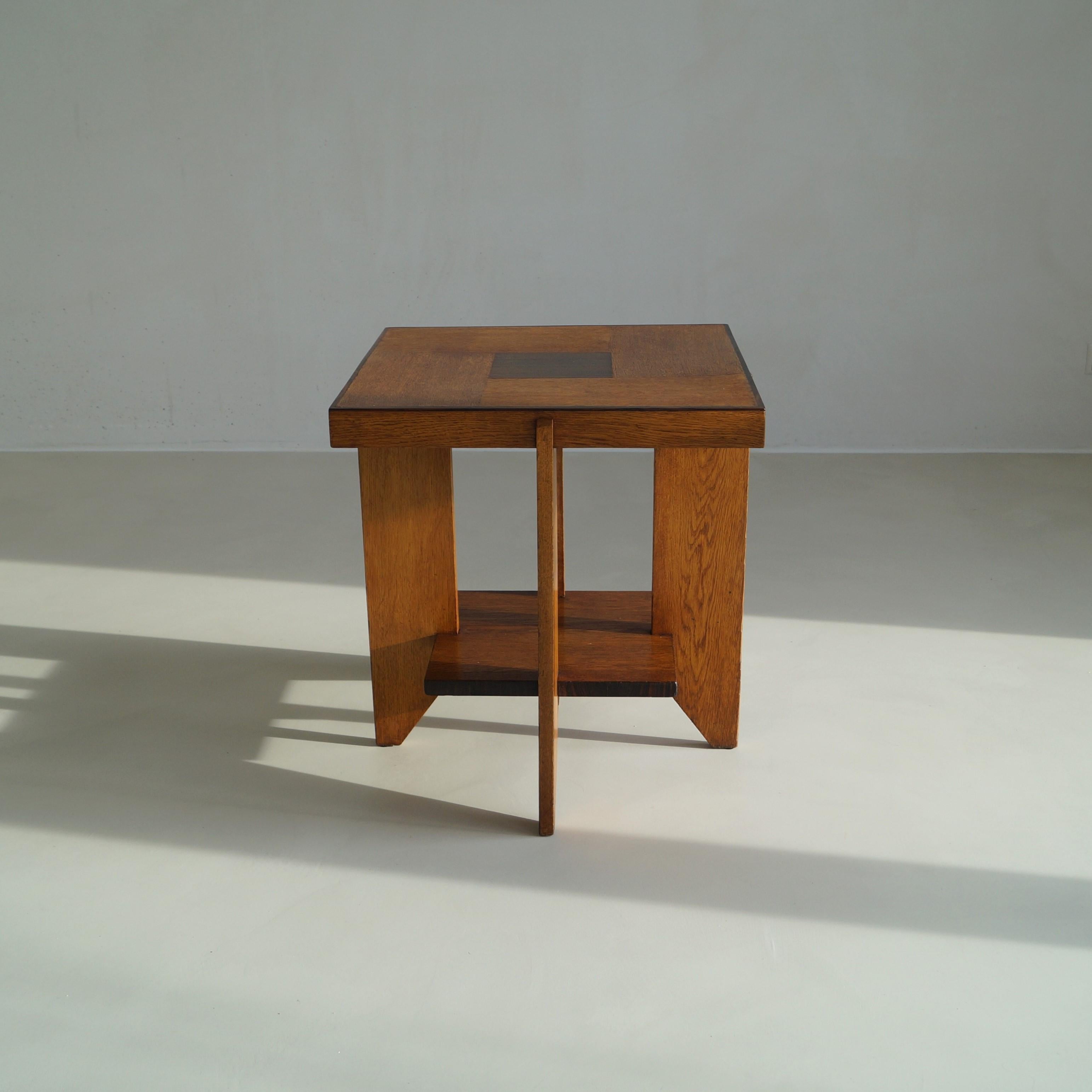 Dutch Art Deco modernist side table attributed to Hendrik Wouda, 1920s 1