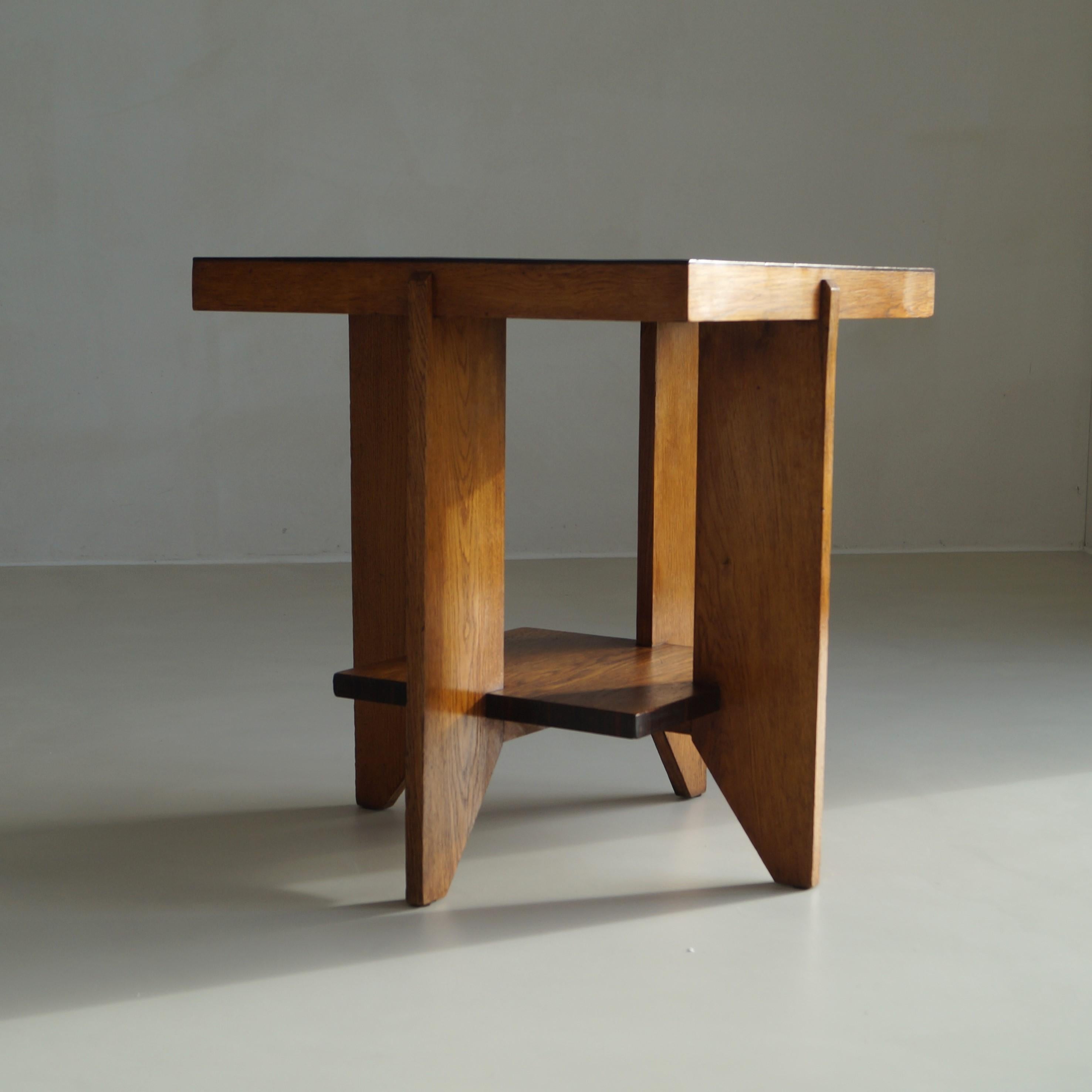 Dutch Art Deco modernist side table attributed to Hendrik Wouda, 1920s 4
