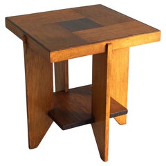 Dutch Art Deco modernist side table attributed to Hendrik Wouda, 1920s