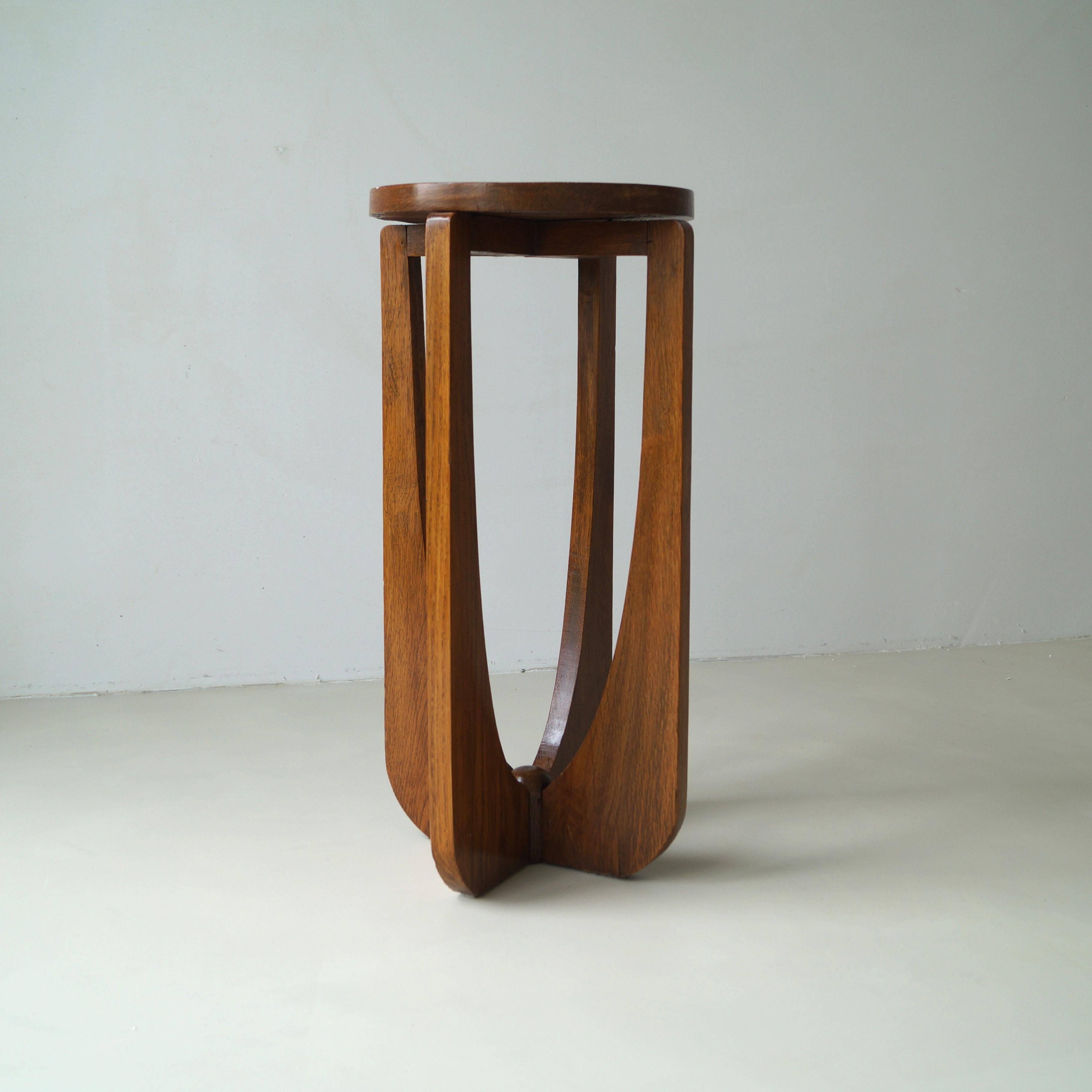 Dutch Art Deco Modernist side table or plant table, 1920s In Good Condition In EVERDINGEN, NL