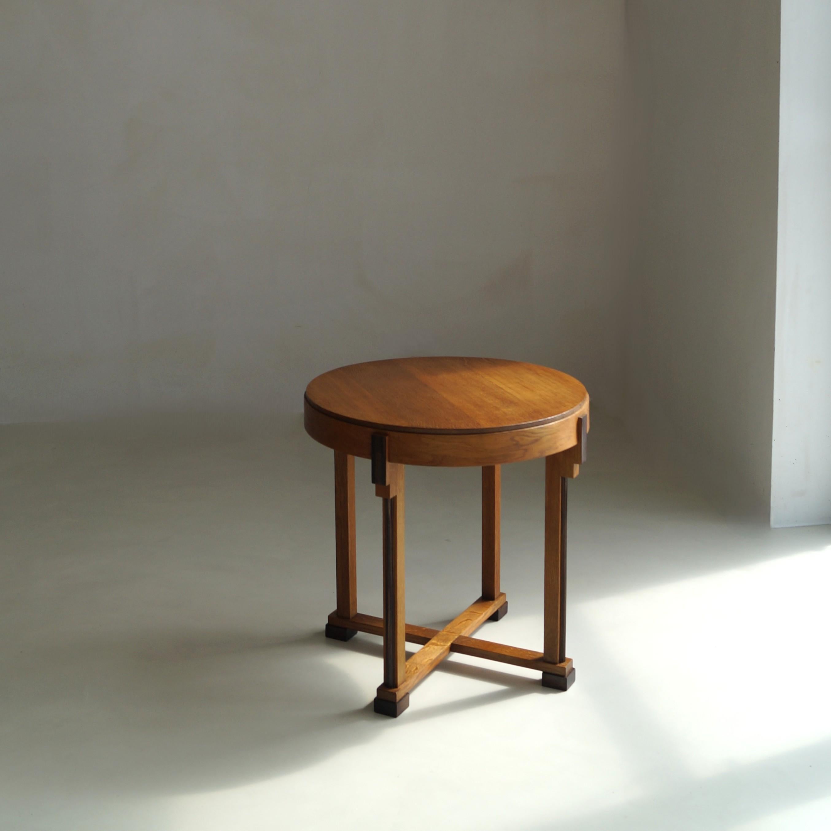 Dutch Art Deco Modernist side table with macassar ebony details, 1920s ...