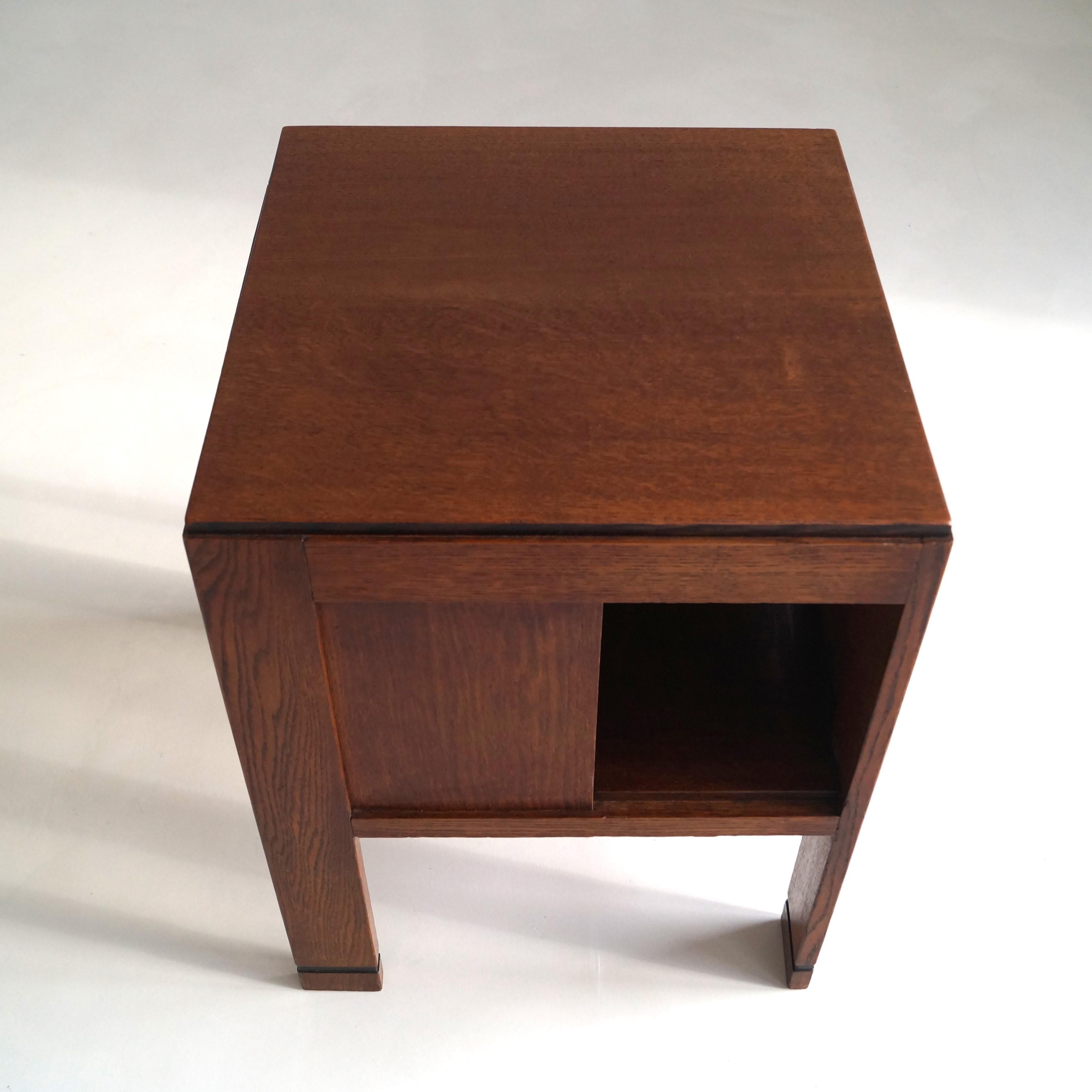 Dutch Art Deco modernist square occasional table, 1920s 4
