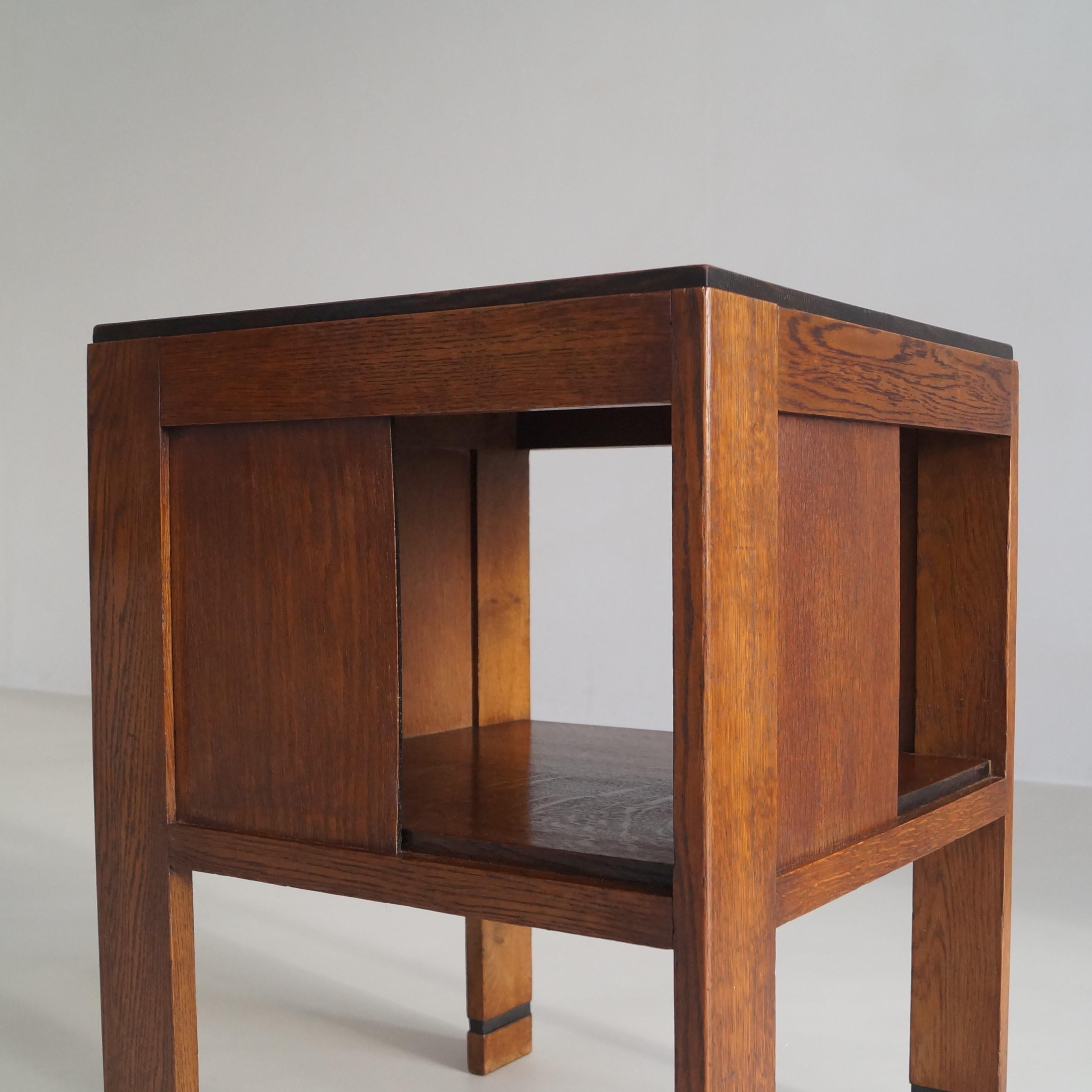 Dutch Art Deco modernist square occasional table, 1920s 8