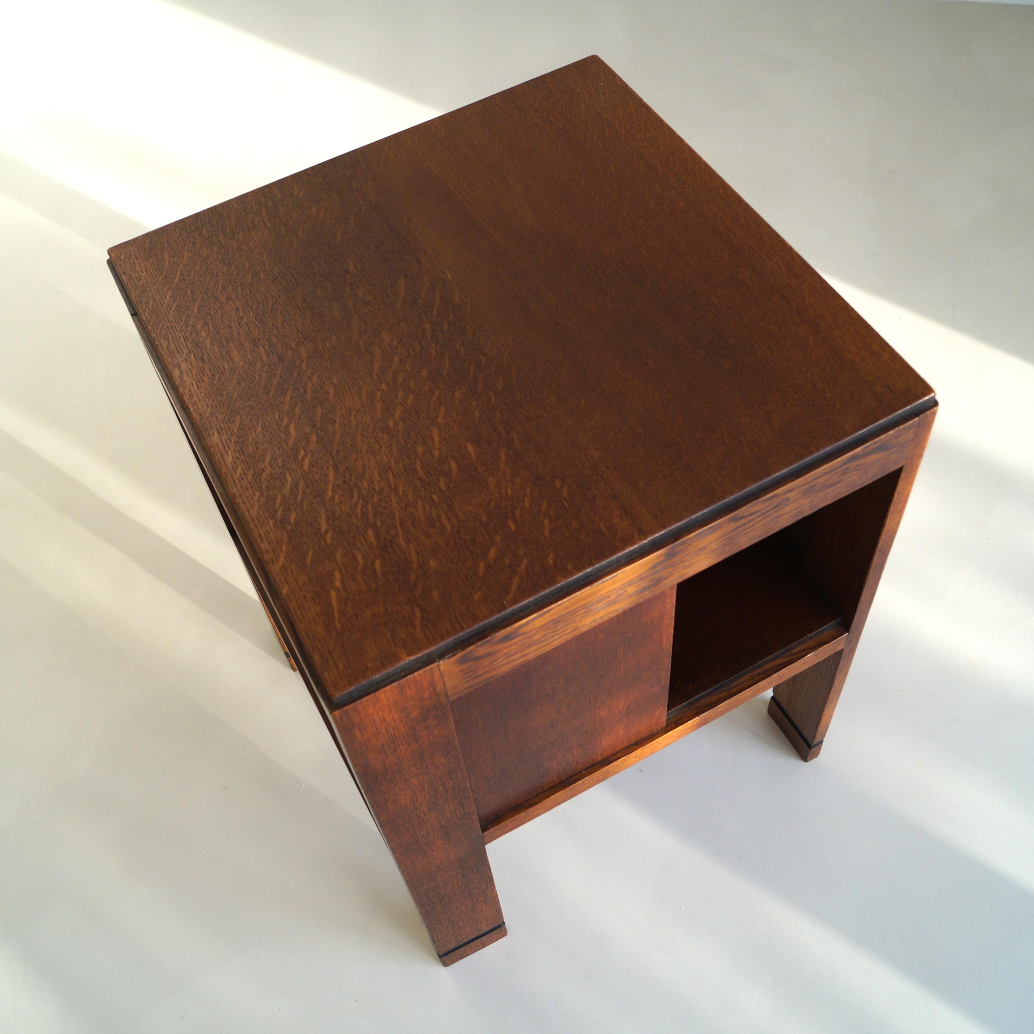Dutch Art Deco modernist square occasional table, 1920s 13