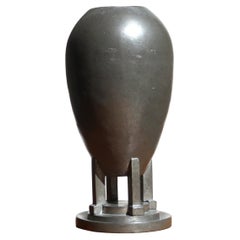 Dutch Art Deco modernist vase by Daalderop, 1920s