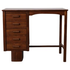 Scrivania olandese in stile Art Deco in Oak con cinque cassetti impilati, P.E.L. A.