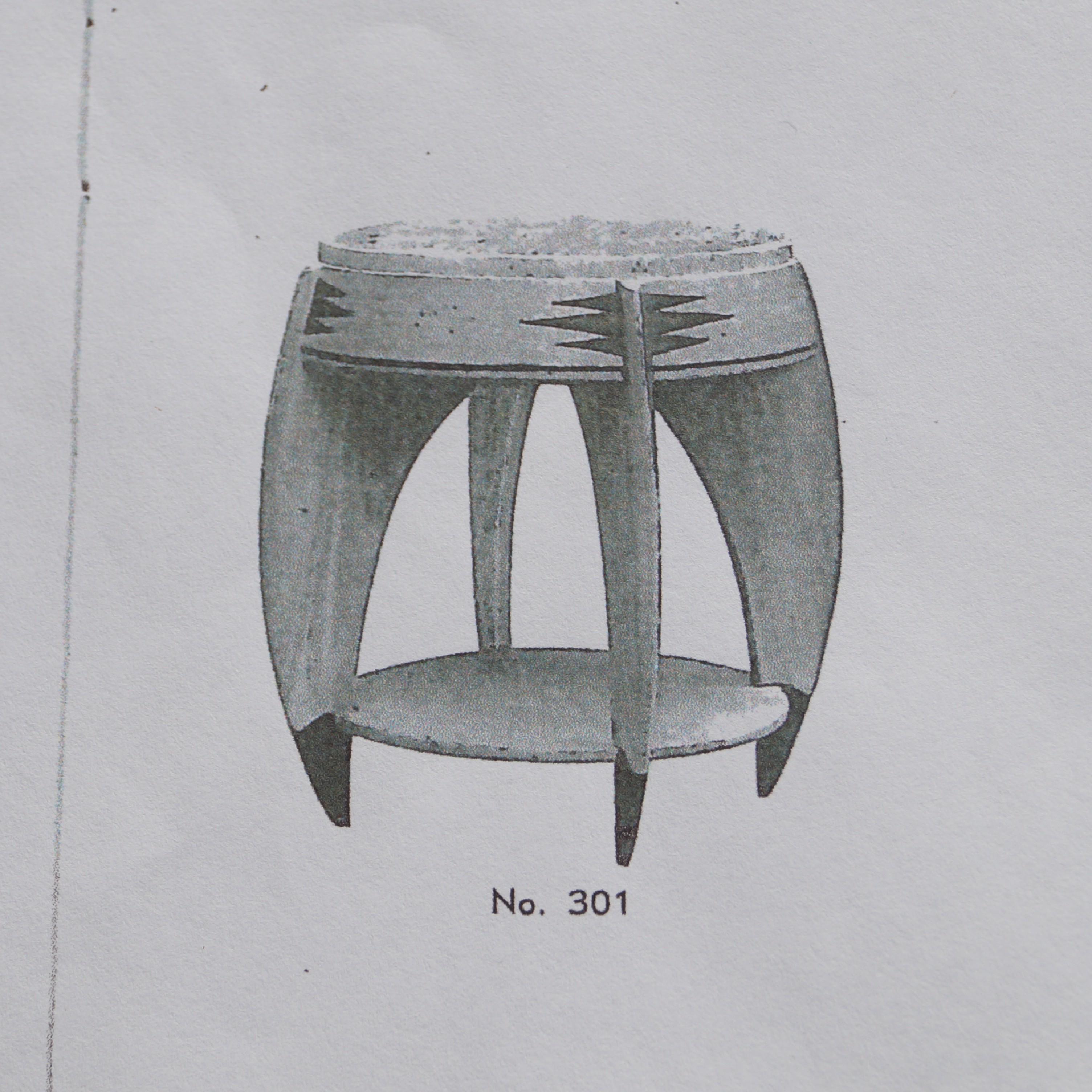 European Dutch Art Deco Occasional Table by P.E.L. Izeren, 1920s