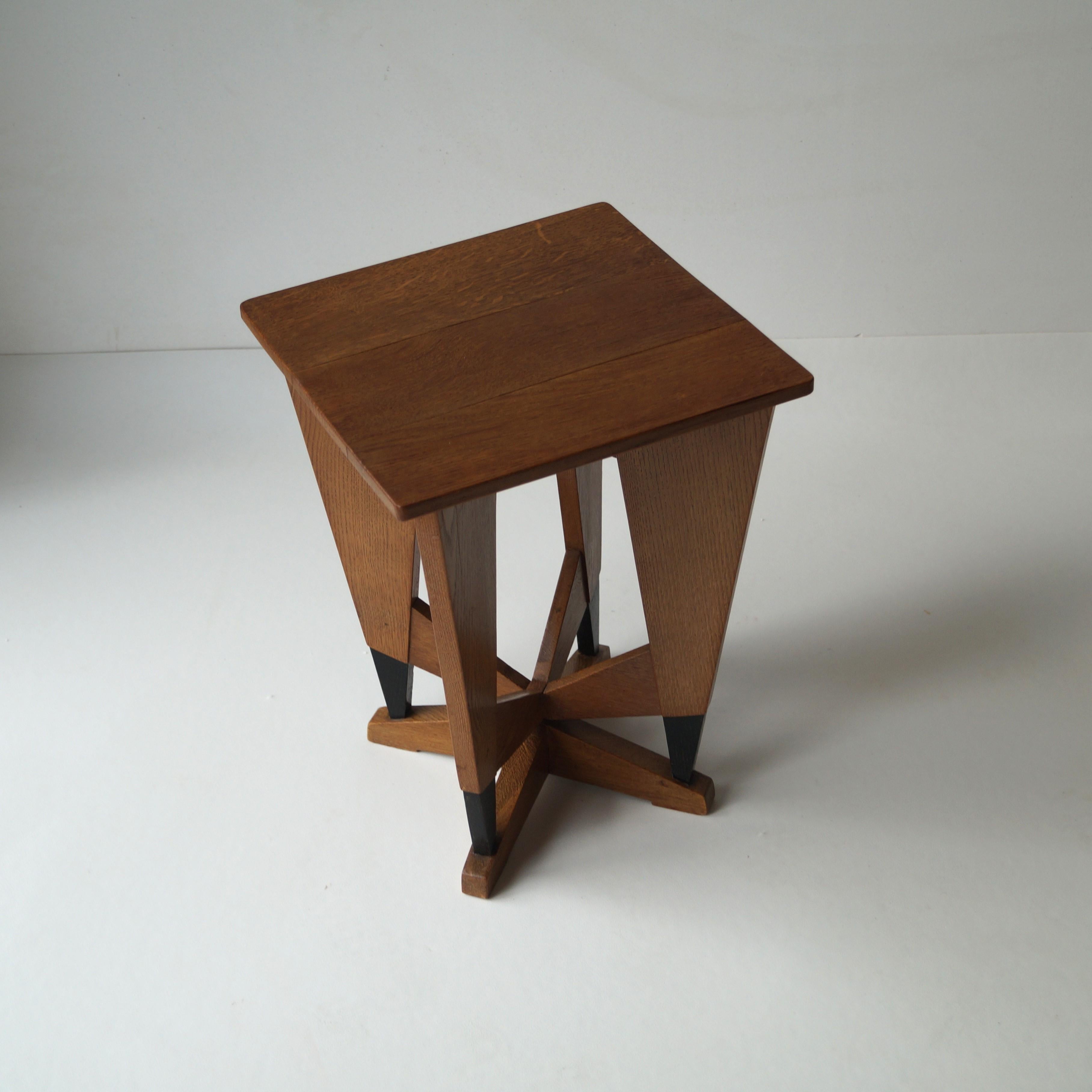 Early 20th Century Dutch Art Deco Occasional Table by P.E.L. Izeren, 1920s For Sale