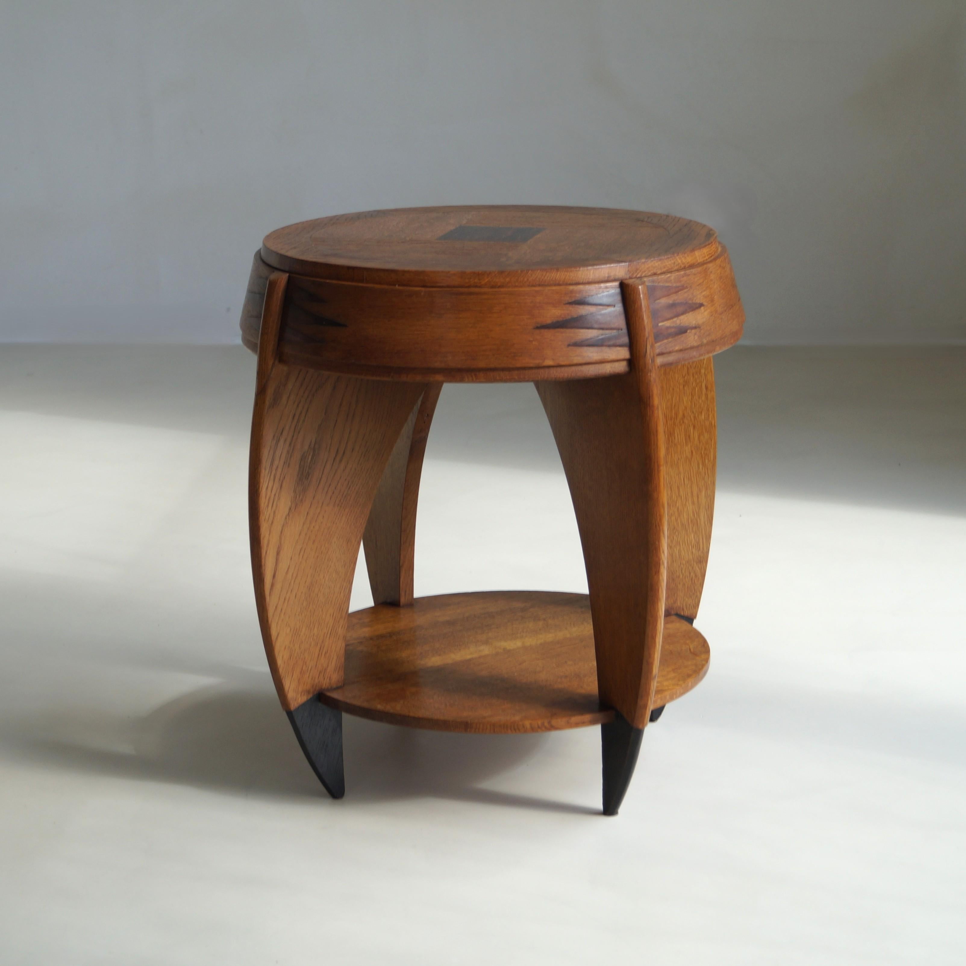 Macassar Dutch Art Deco Occasional Table by P.E.L. Izeren, 1920s