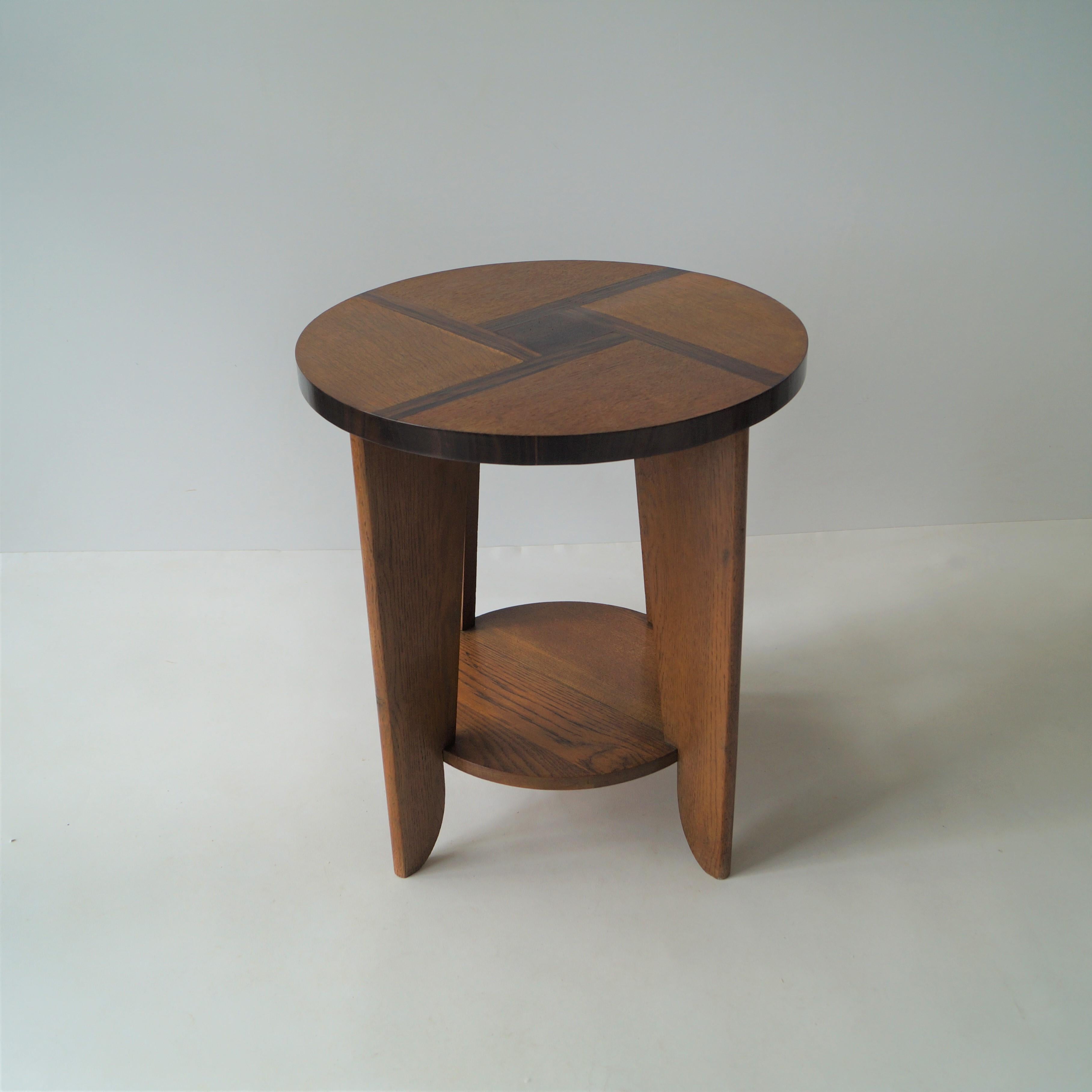 Veneer Dutch Art Deco Occasional Table Haagse School, 1930s For Sale