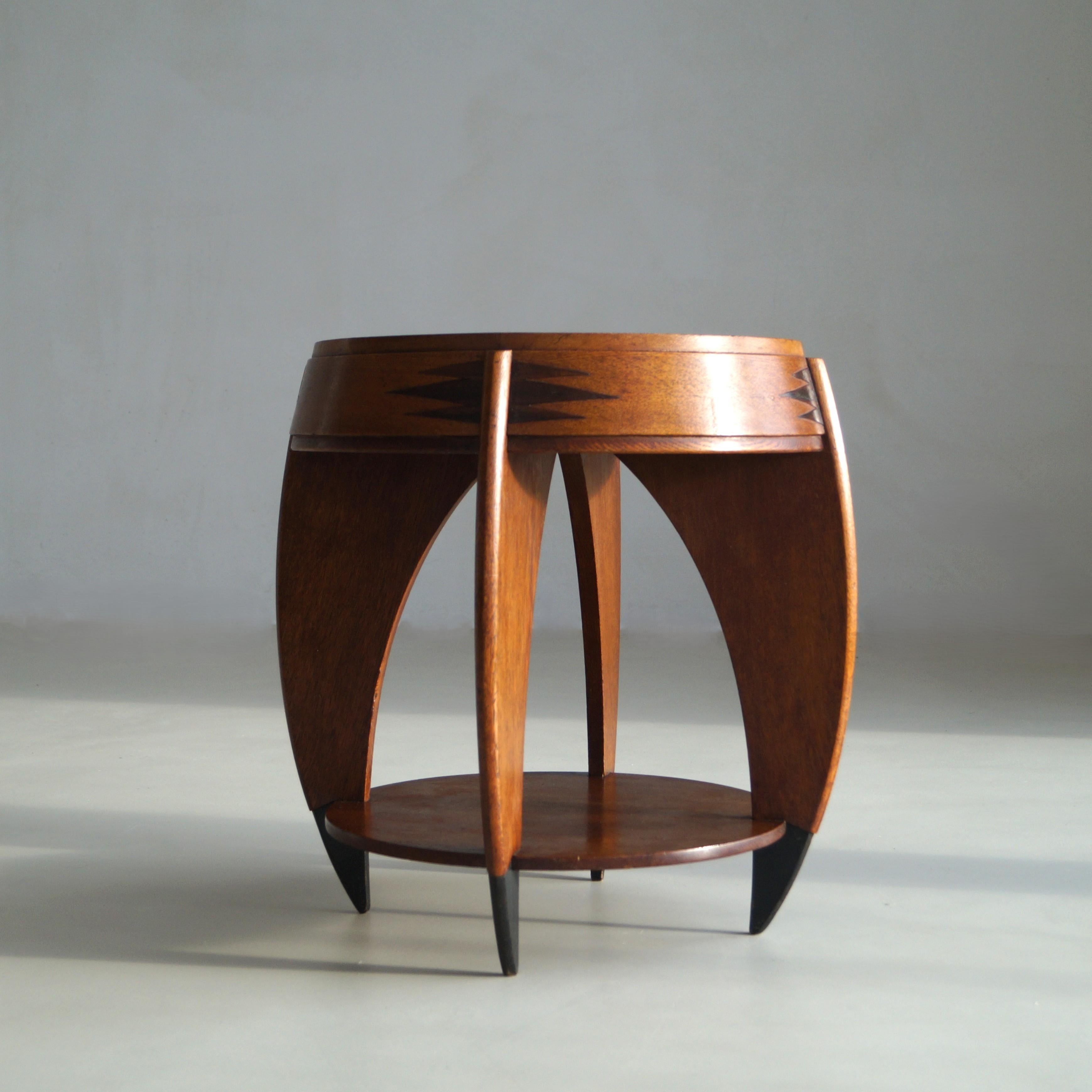 Début du 20ème siècle Table d'appoint Art déco hollandaise n° 301 par P.E.L. Izeren, années 1920 en vente