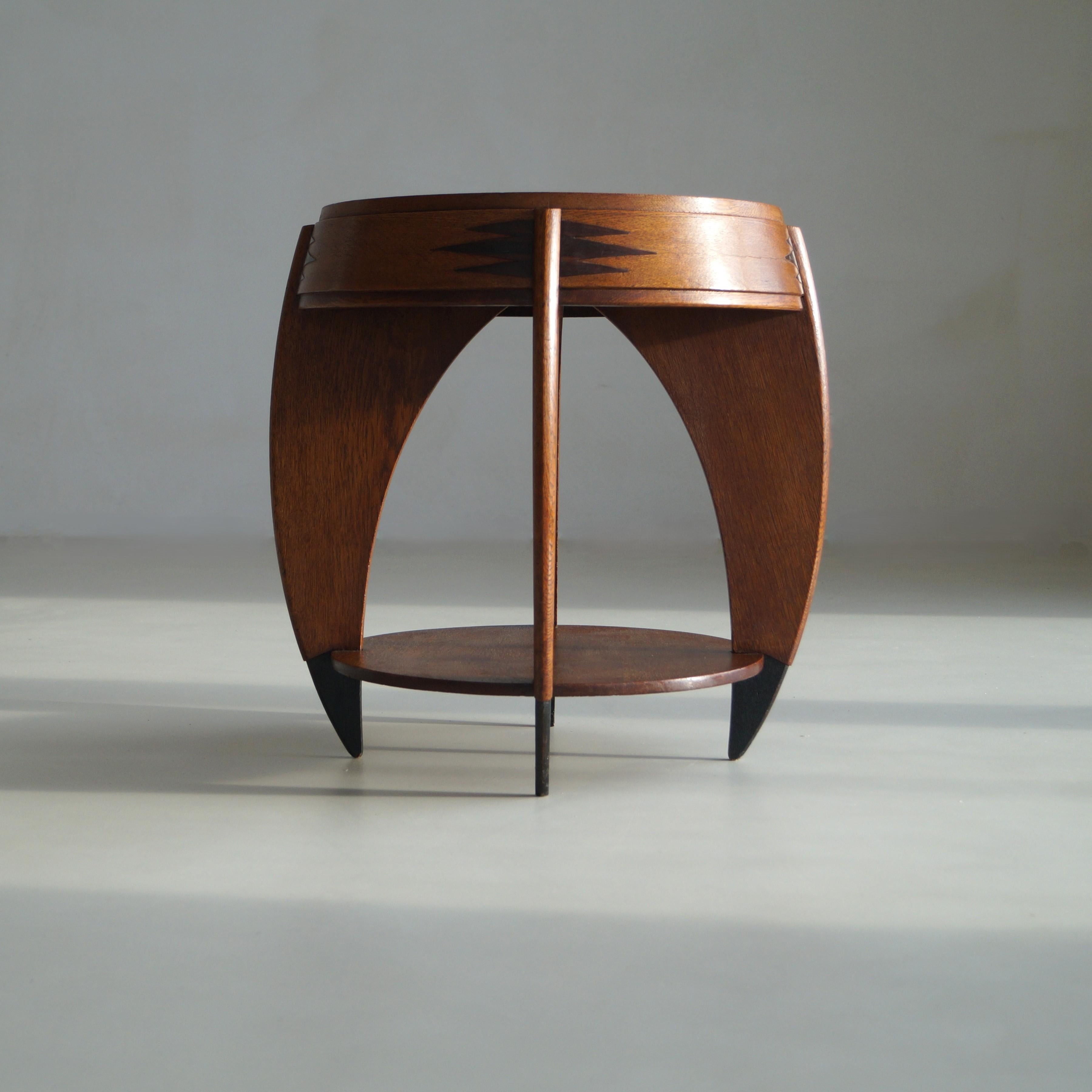 Table d'appoint Art déco hollandaise n° 301 par P.E.L. Izeren, années 1920 en vente 2