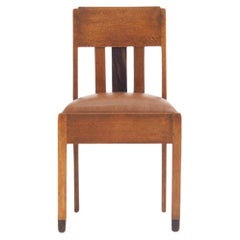 Antique Dutch Art Deco side chair, School of Amsterdam