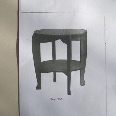 Tavolino Art Deco olandese di P.E.L. Izeren per Genneper Molen, anni 20