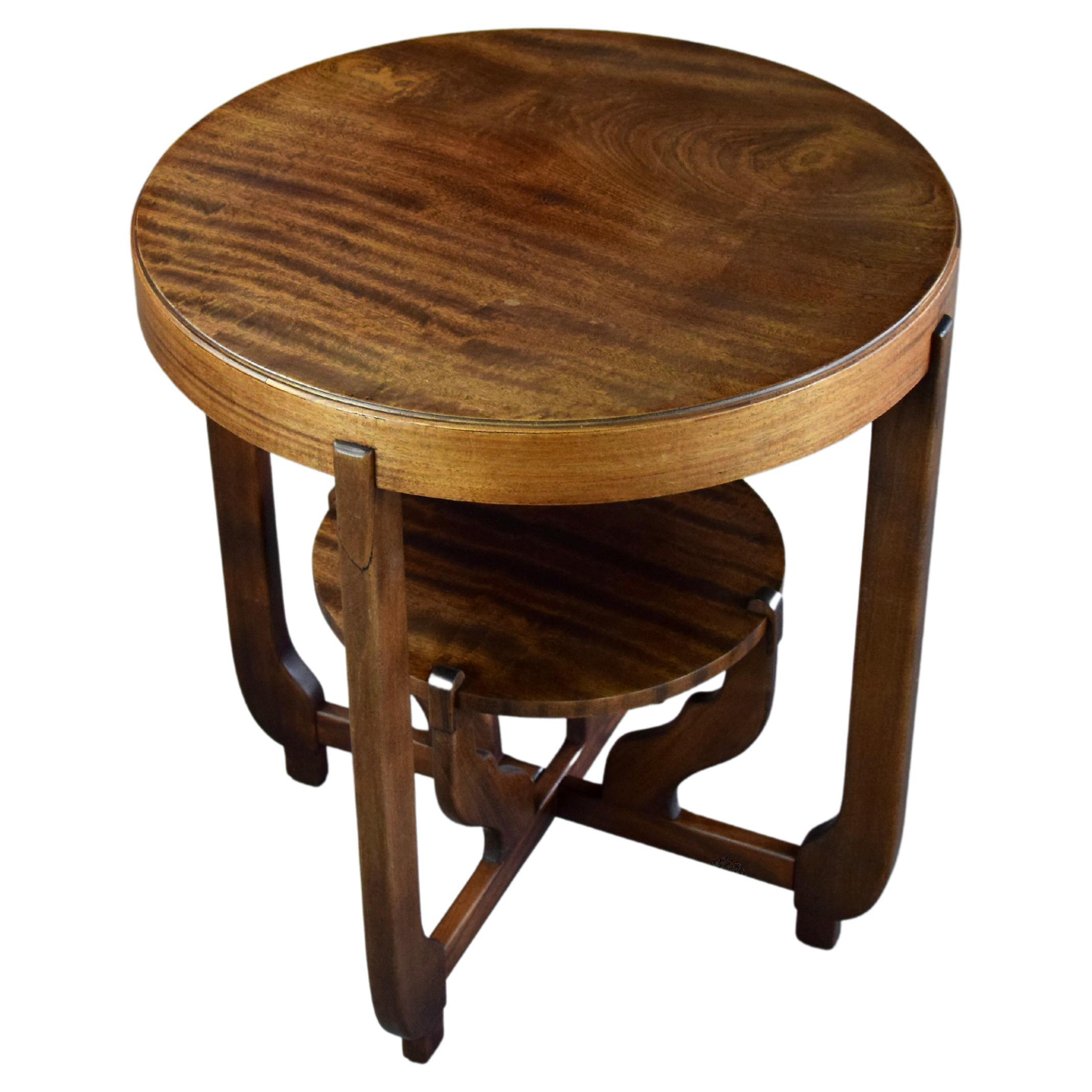 Dutch Art Deco Stained Beech Coffee Table For Sale