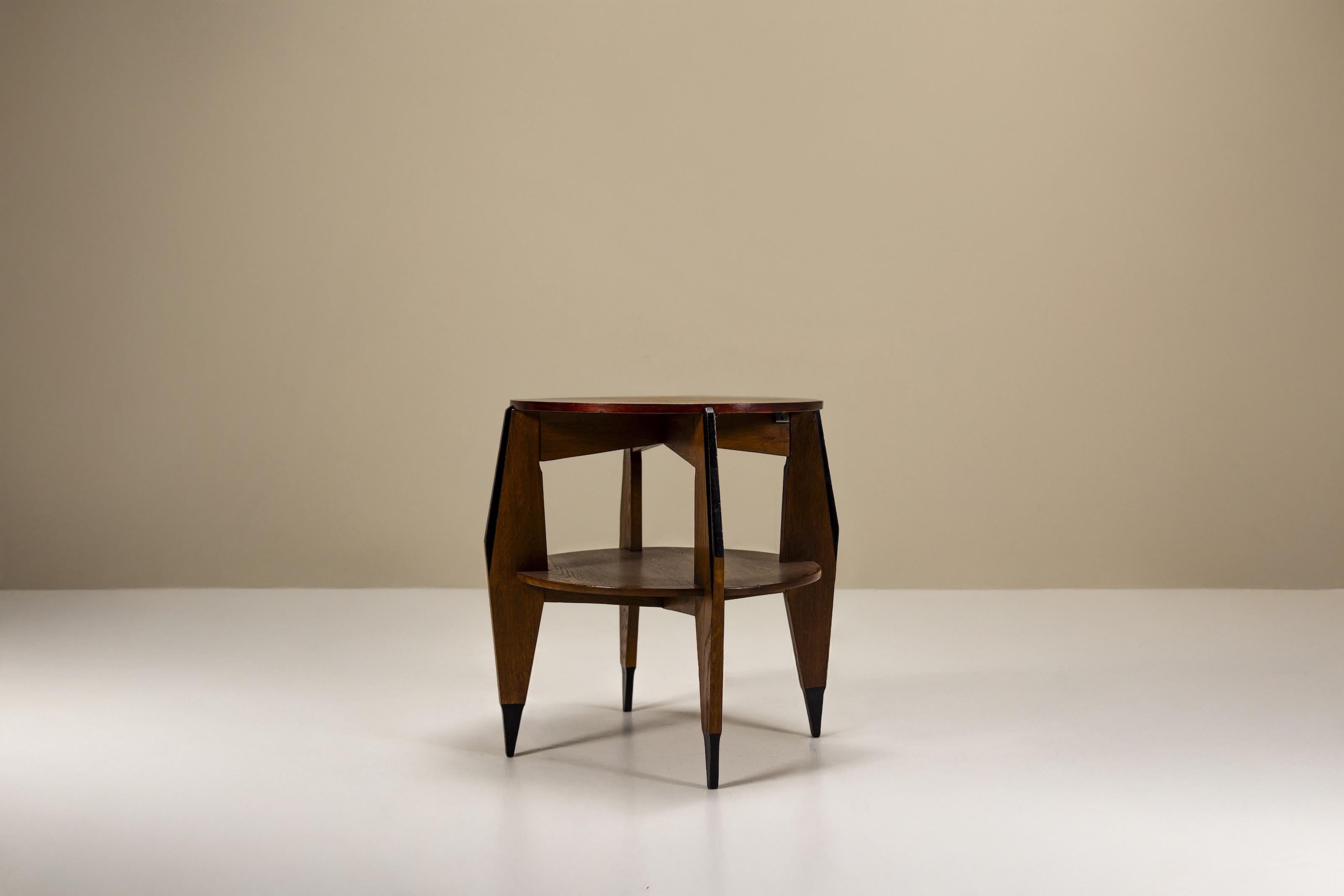 Early 20th Century Dutch Art Deco Table by P.E.L. Izeren for Genneper Molen, Model 259 For Sale