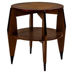 Antique Dutch Art Deco Table by P.E.L. Izeren for Genneper Molen, Model 259