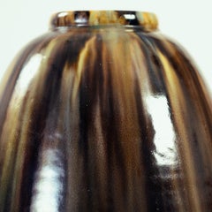 Art Deco Extra Large Vase by De Rijn Pottery, Handmade, 1920