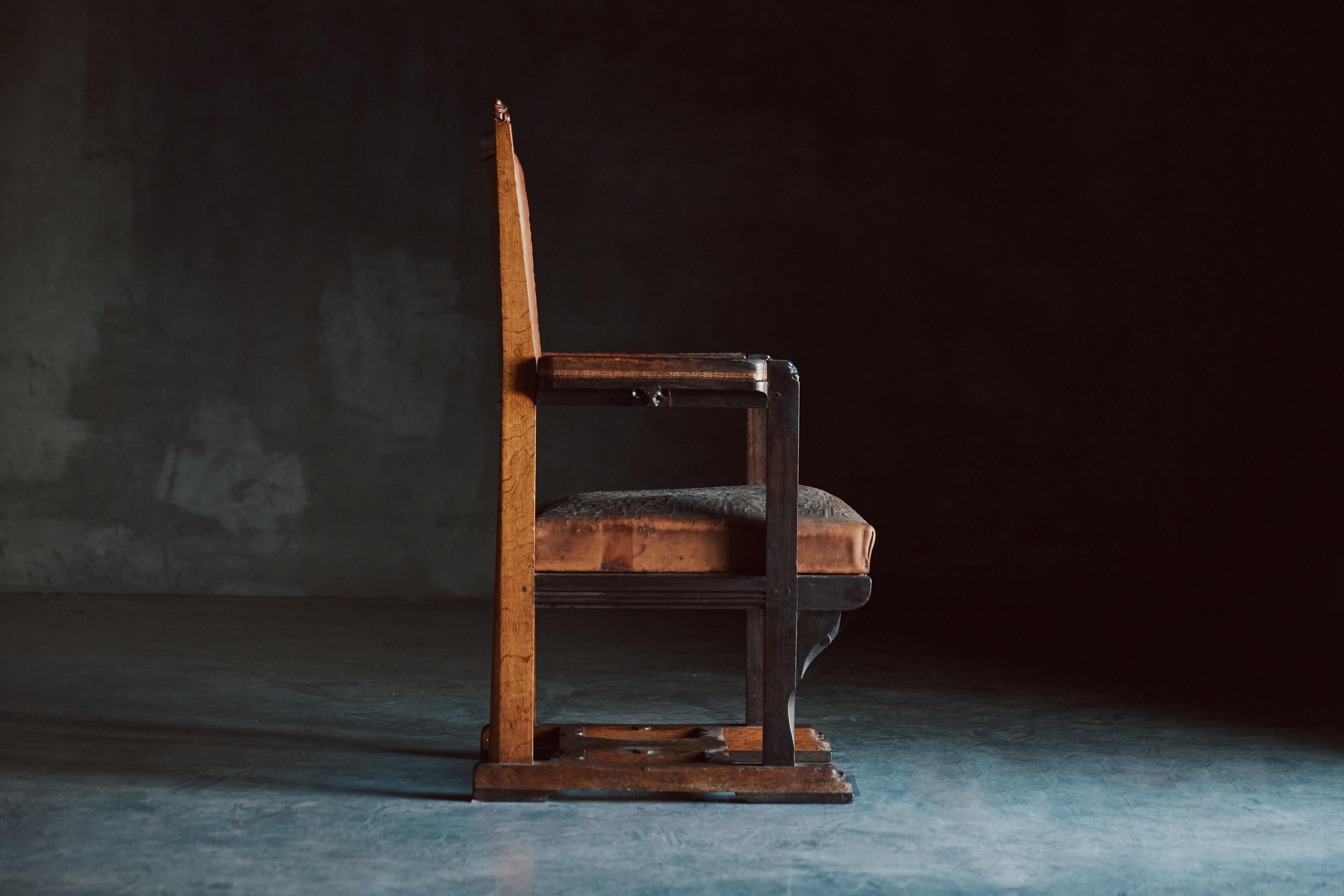 Dutch Art Nouveau Amsterdamse School Armchair by Lion Cachet, 1925 In Good Condition For Sale In Antwerp, BE