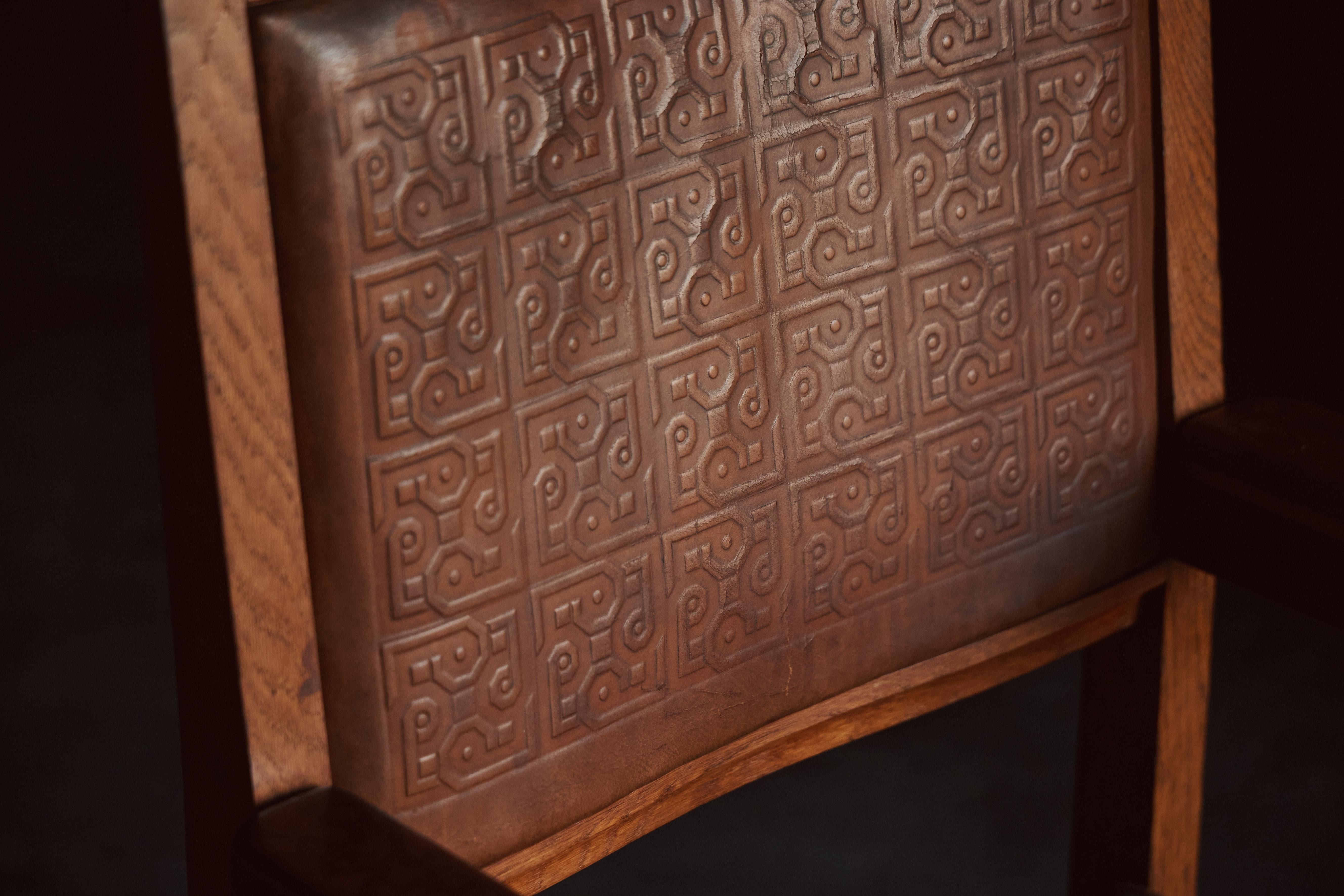 Early 20th Century Dutch Art Nouveau Amsterdamse School Armchair by Lion Cachet, 1925 For Sale