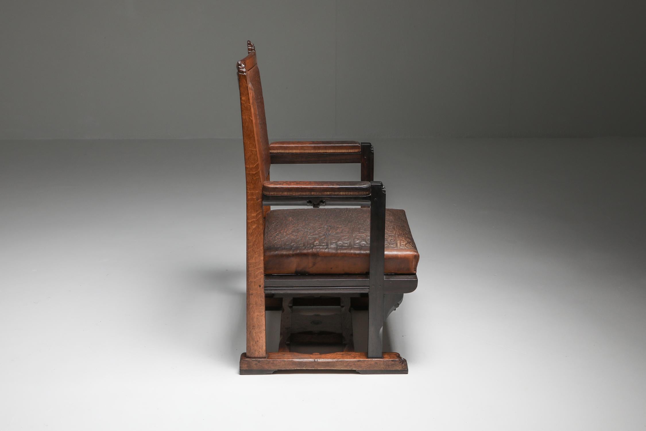 Niederländischer Jugendstil-Sessel der Amsterdamse Schule des Jugendstils von Lion Cachet, 1925 im Angebot 1