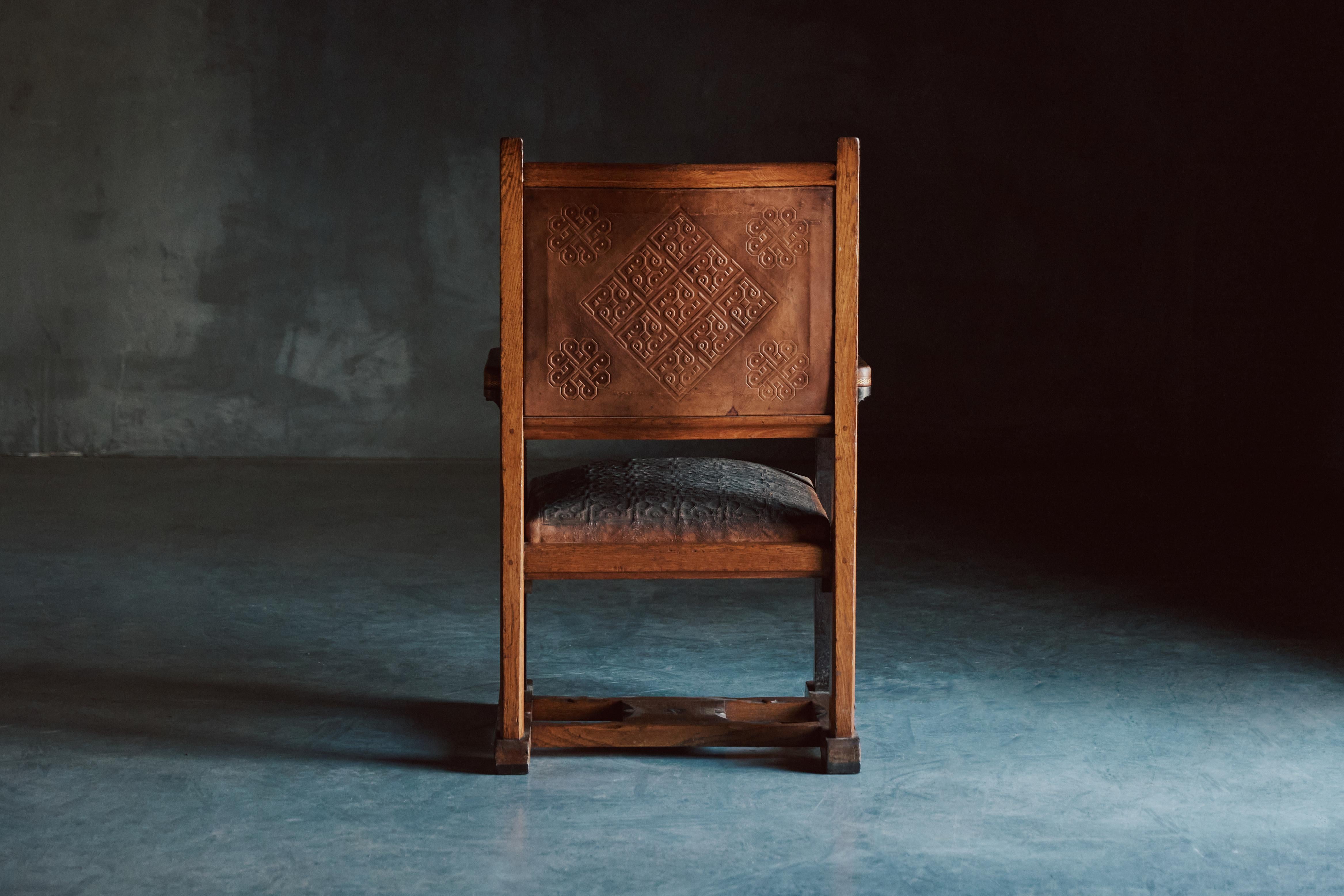 Dutch Art Nouveau Amsterdamse School Armchair by Lion Cachet, 1925 For Sale 1