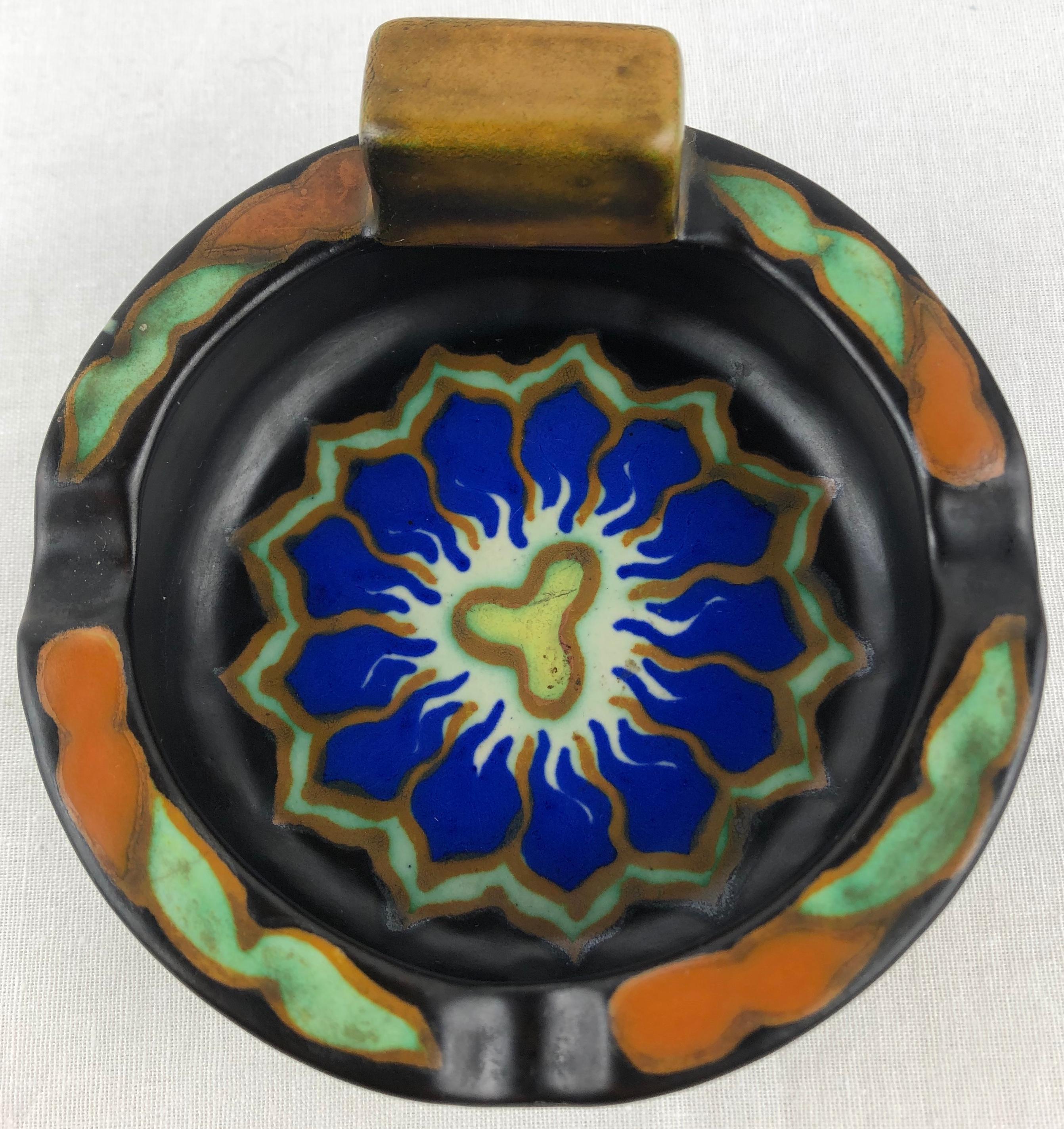 Ceramic Ashtray or Key Holder/Vide Poche Dutch Art Nouveau In Good Condition For Sale In Miami, FL