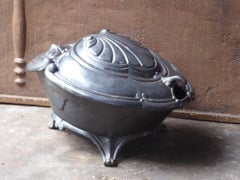 Dutch Art Nouveau Log Holder, Log Basket, 19th-20th Century