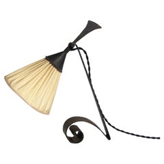 Dutch Arts 
Crafts Amsterdam School wrought iron table lamp, 1920s