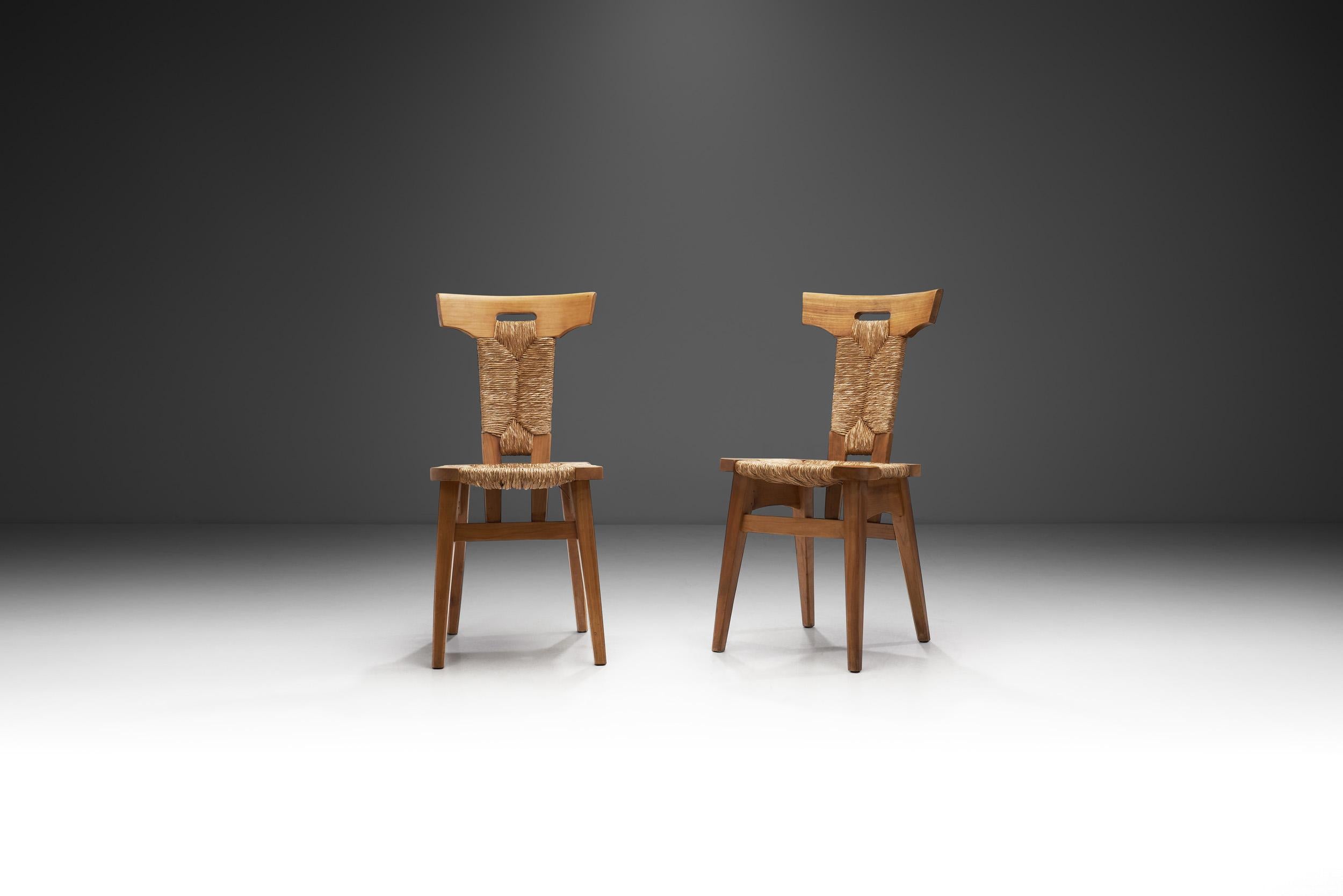 Mid-Century Modern Dutch Arts & Crafts Chairs by W. Kuyper, The Netherlands 1920s For Sale