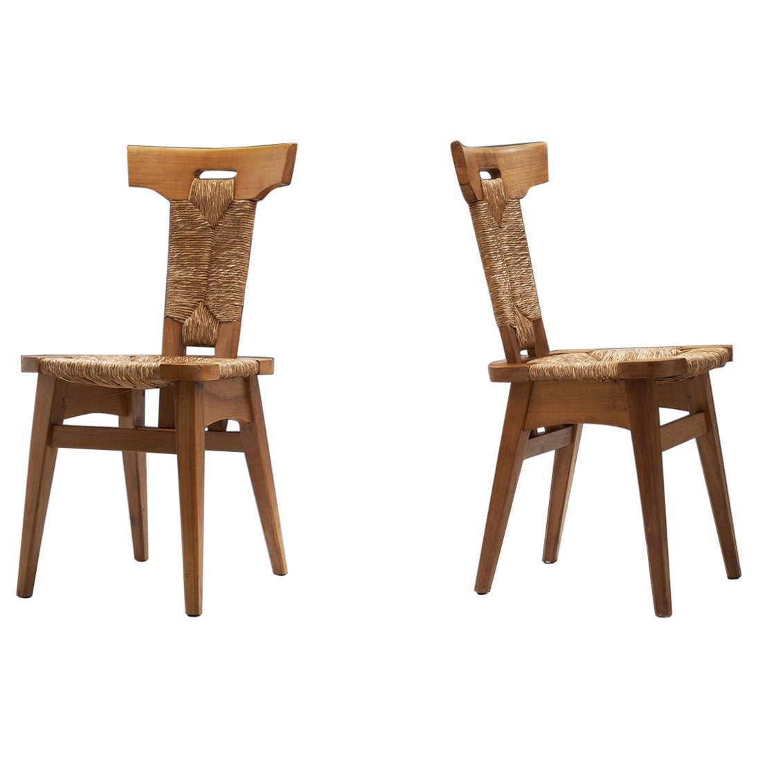 Dutch Arts 
Crafts Chairs by W. Kuyper, The Netherlands 1920s