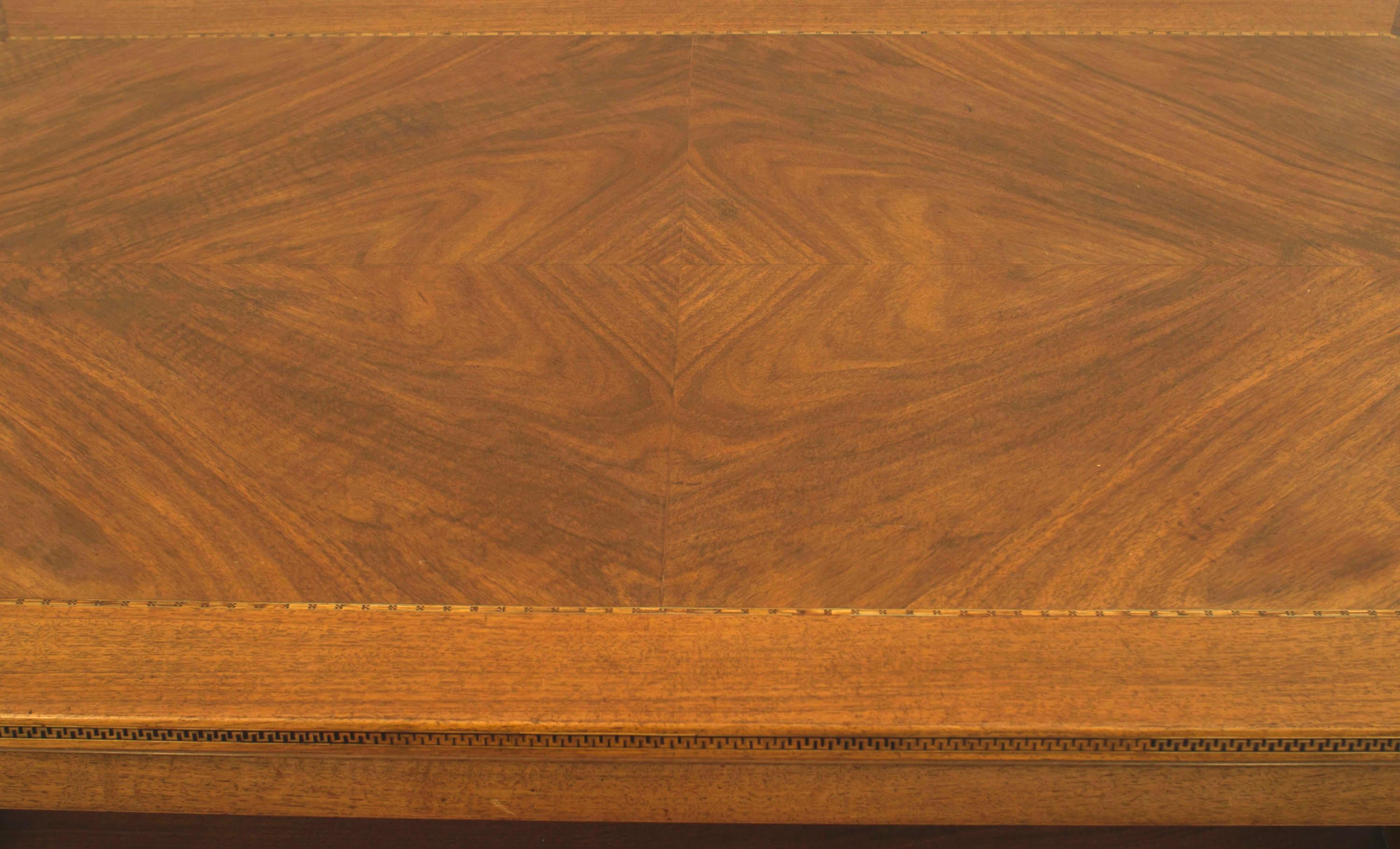 Dutch Arts & Crafts Walnut Center Table In Good Condition For Sale In New York, NY