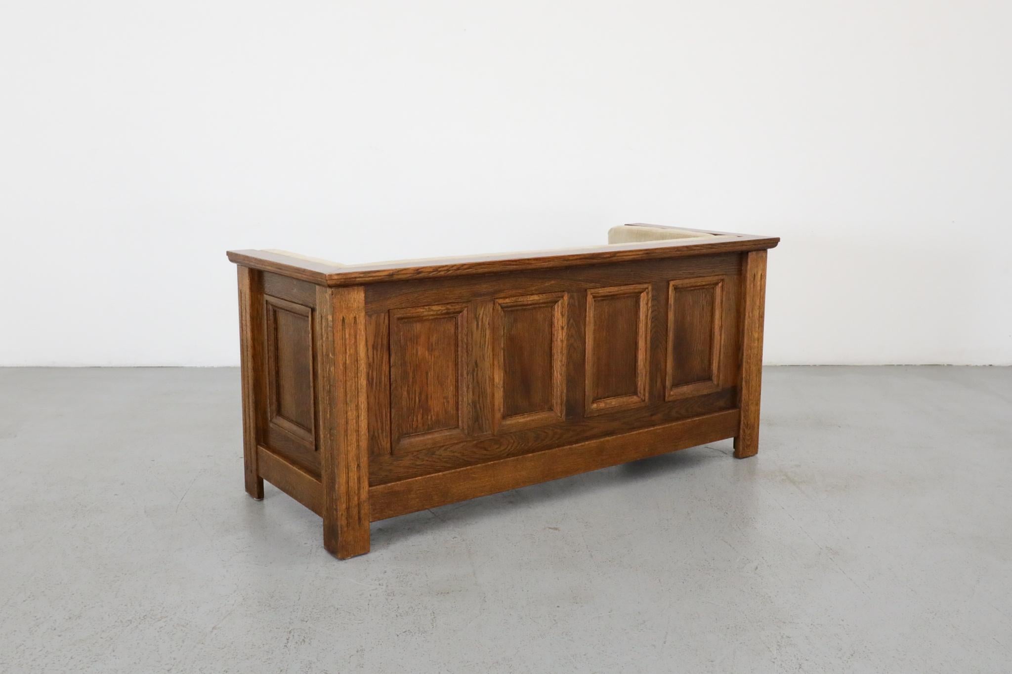 Olandese Divano Hall Loveseat in Oak Oak & Crafts, cuscini originali in vendita