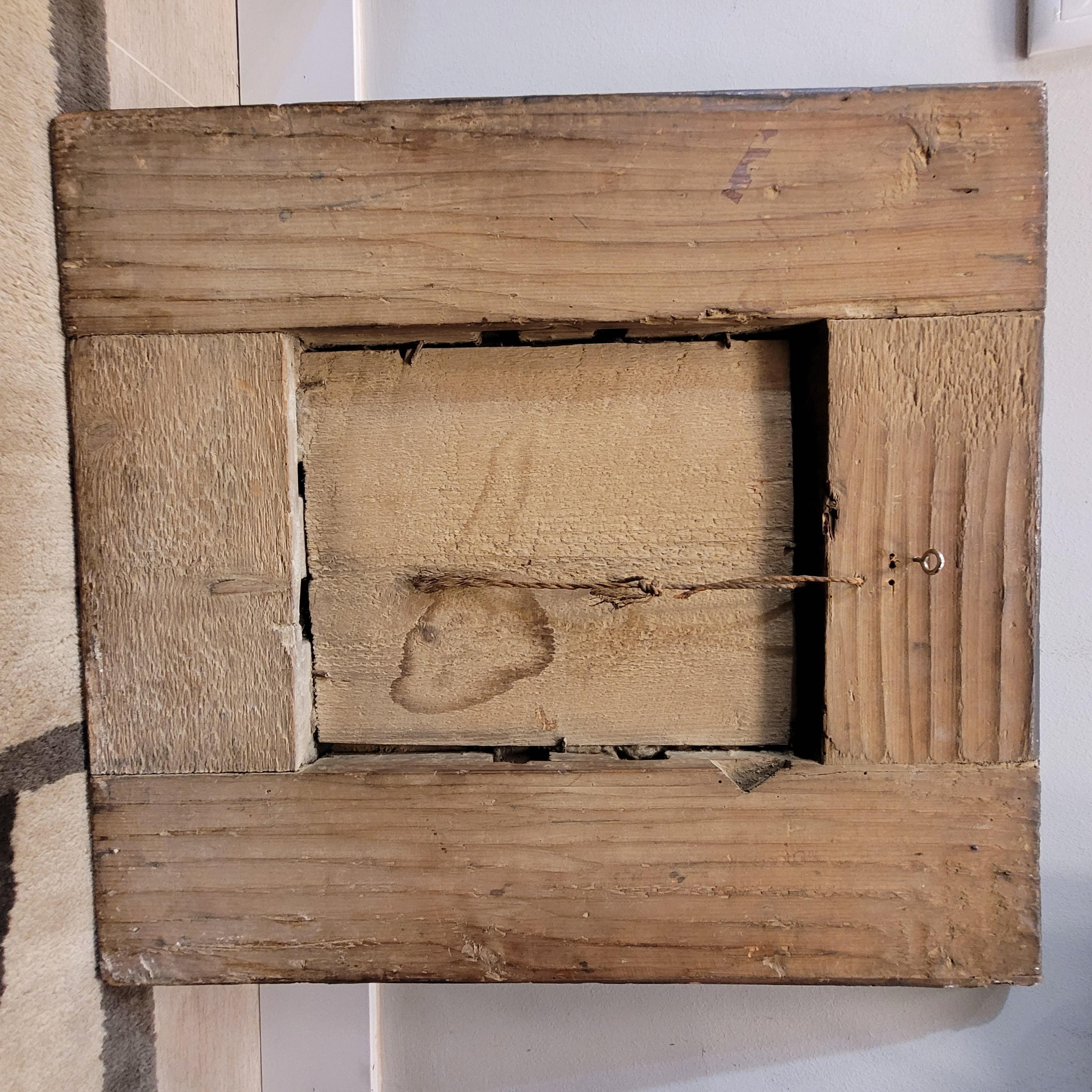 Barroco holandés Espejo negro de pared, madera ebonizada y marco de madera rizada 9