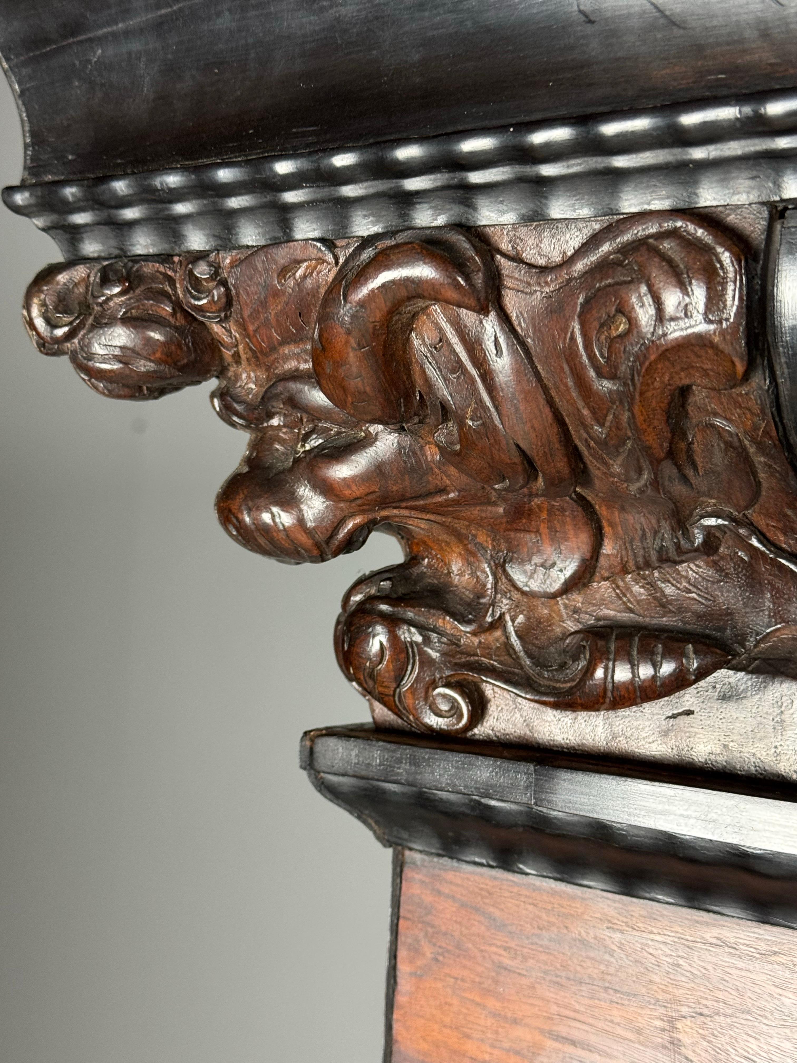 Ébène Cabinet à coussins baroque hollandais ca. 1700 en vente