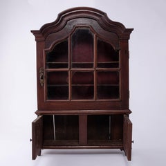 Niederländischer Barock Miniatur-Vitrinenschrank