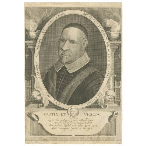 Dutch Baroque Portrait of Theologian Johannes Wachtelaar – Utrecht, c.1653