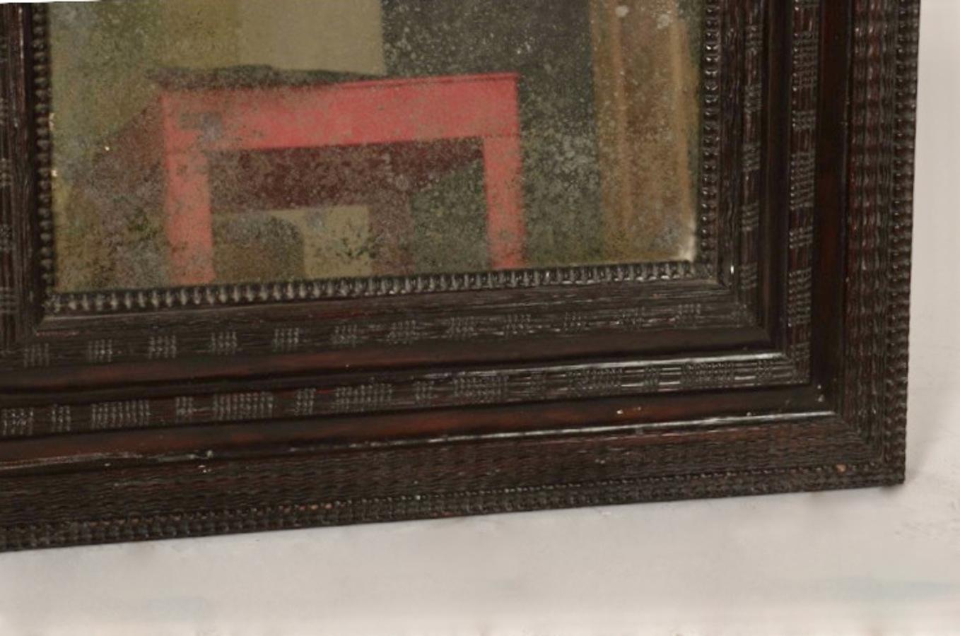 Specchio olandese in legno intagliato in stile barocco in vendita 1