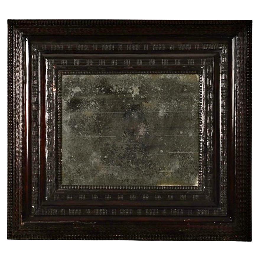Dutch Baroque-Style Carved Wood Mirror