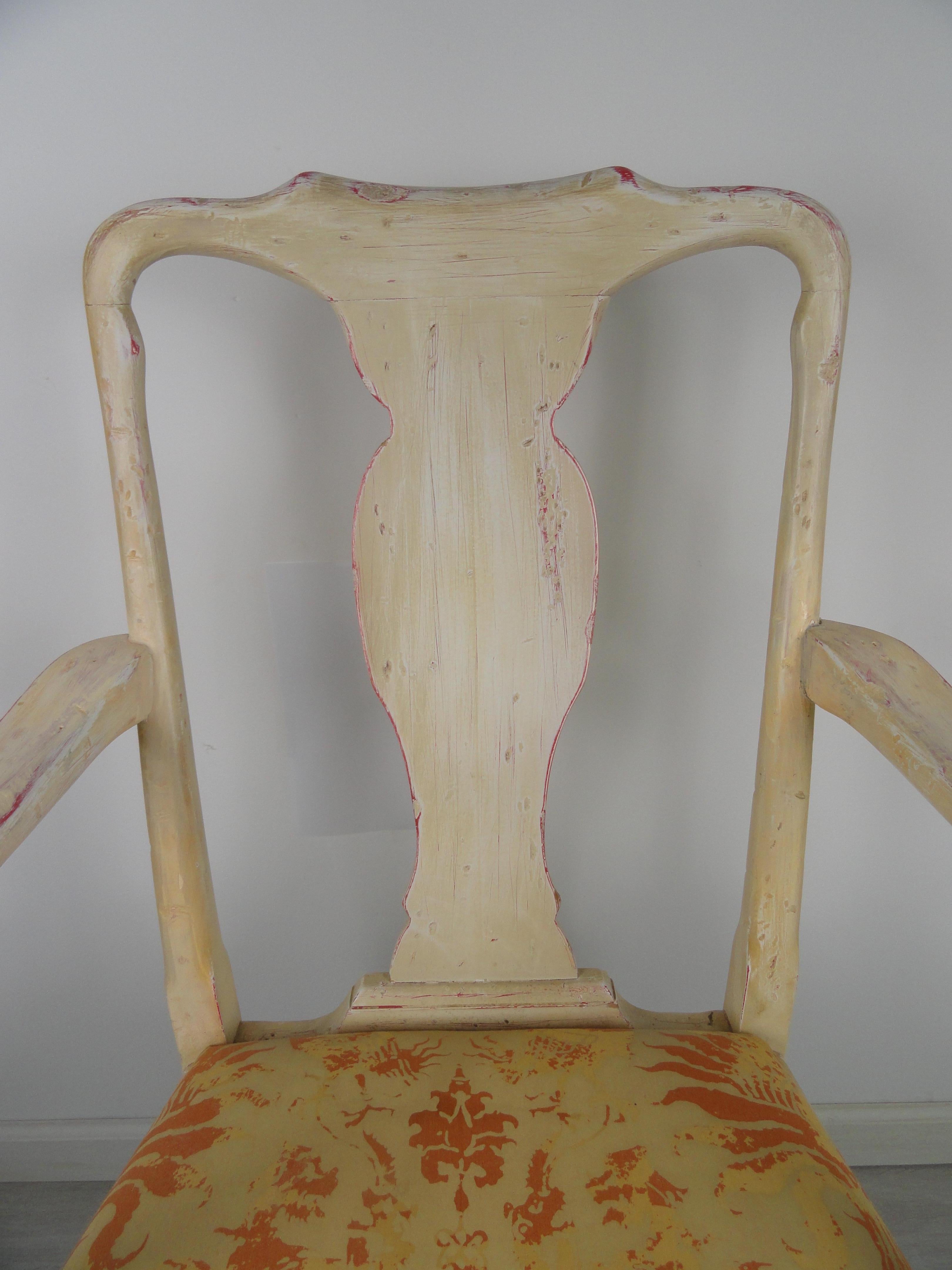 20th Century Dutch Baroque Style Chair For Sale