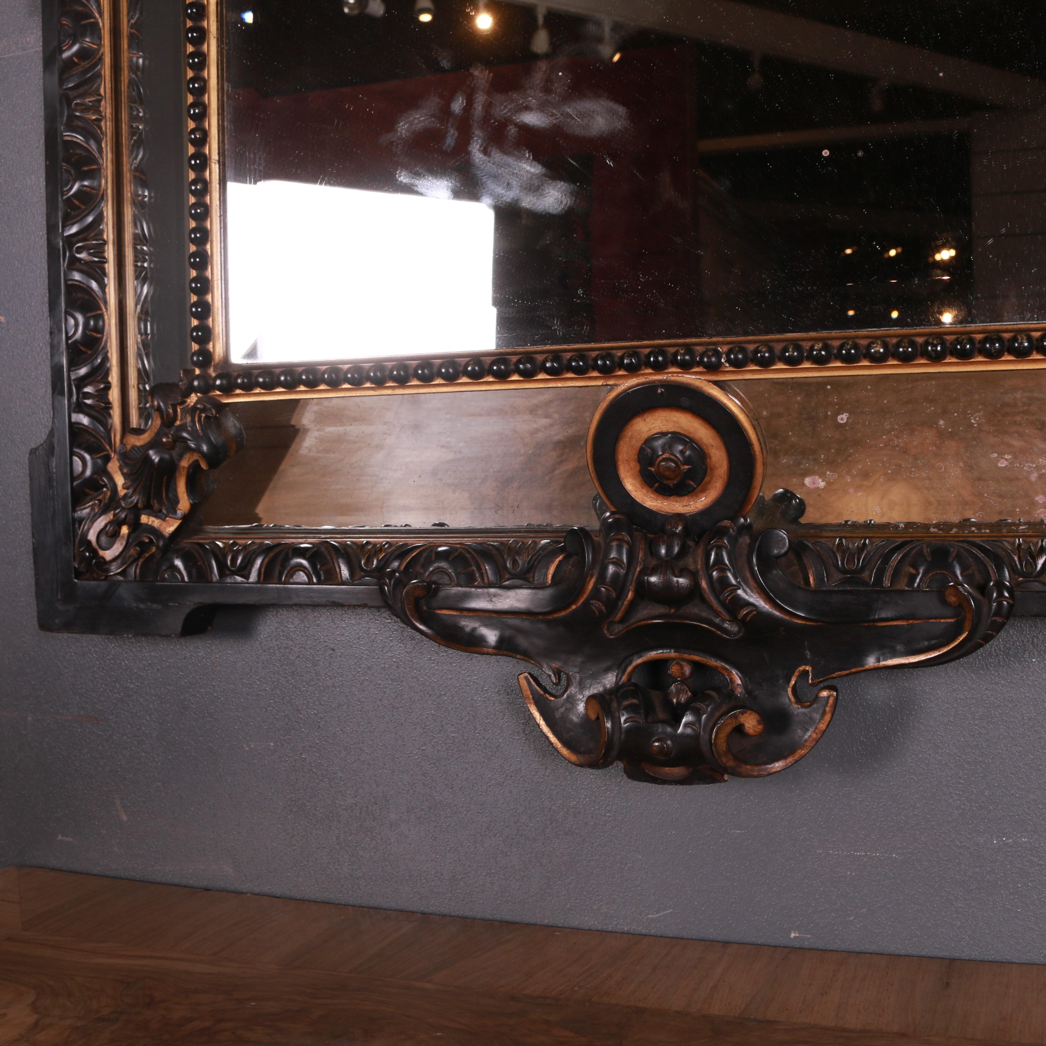 Dutch Baroque Style Cushion Mirror In Good Condition In Leamington Spa, Warwickshire