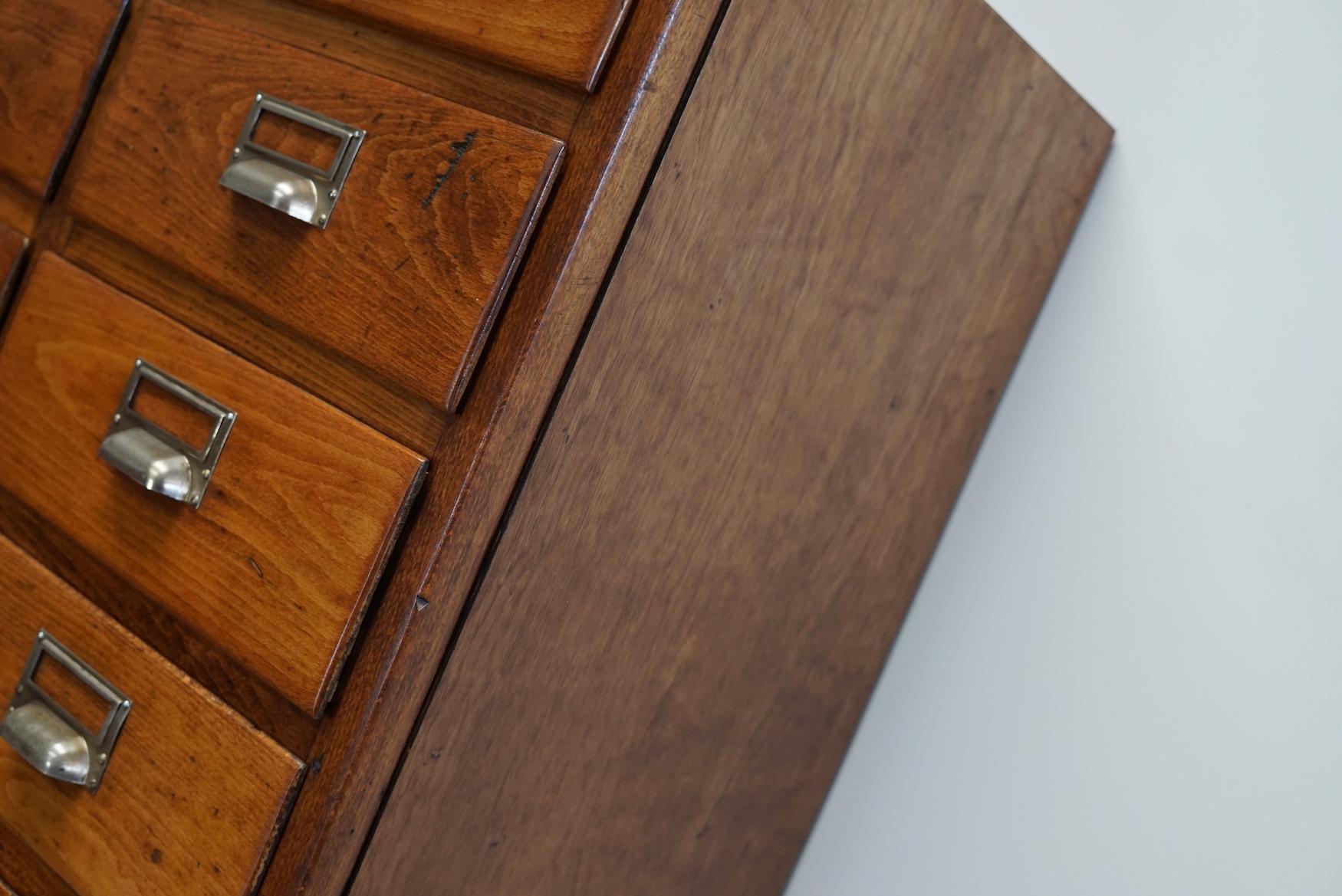 Dutch Beech Apothecary / Filing Cabinet, 1950s For Sale 2