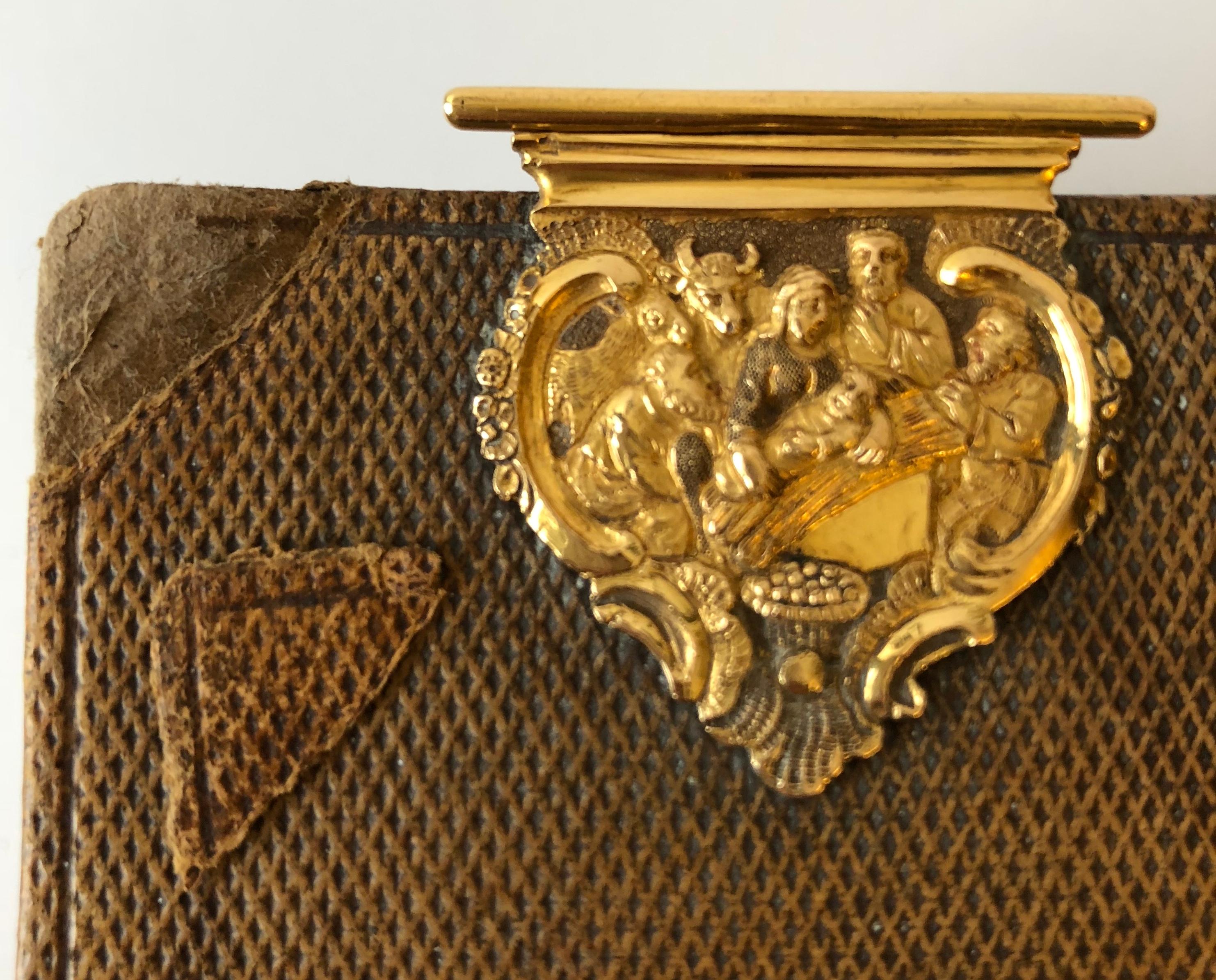 Dutch Bible with Gold Bookclasps 4