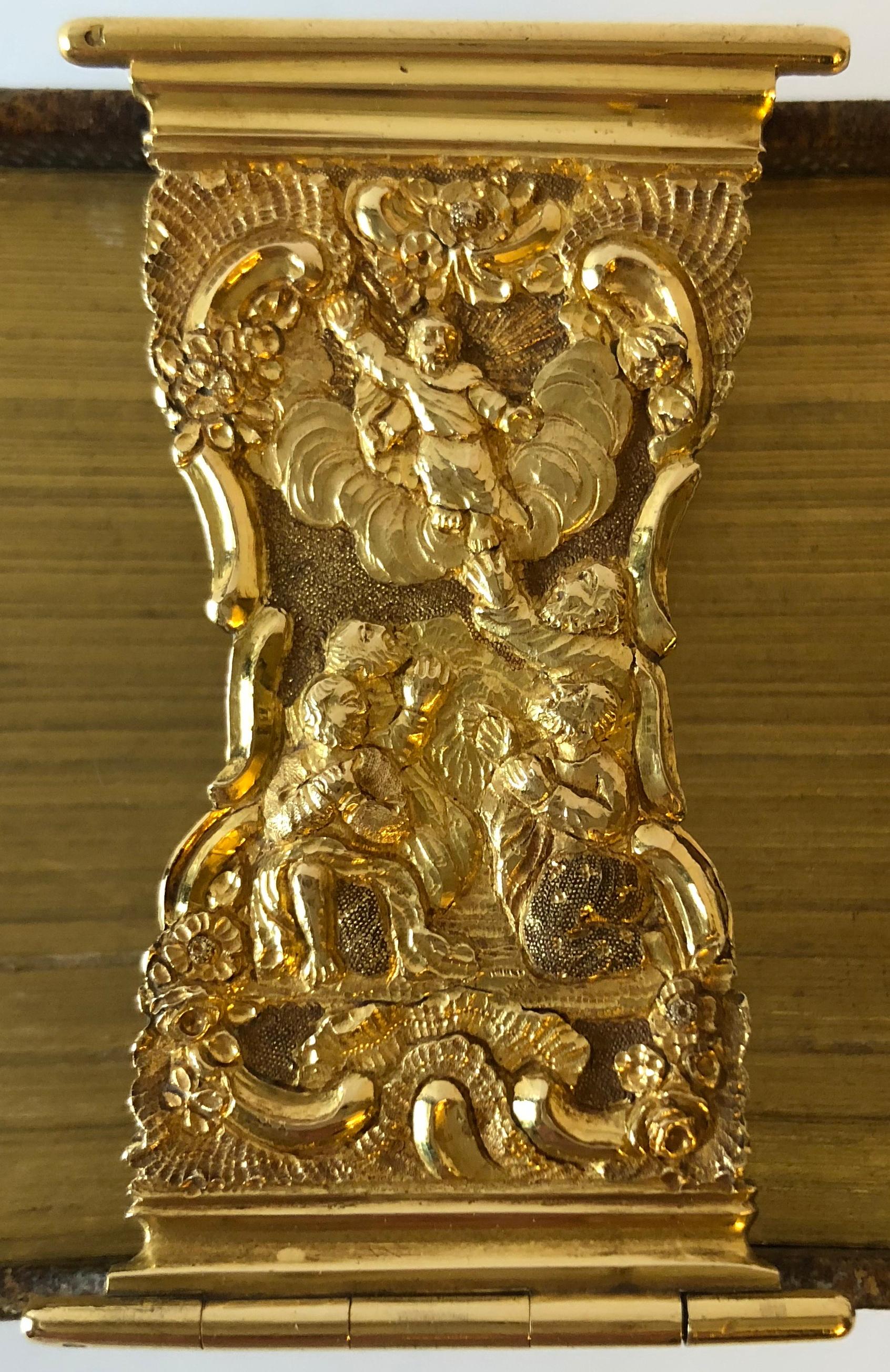 Rococo Dutch Bible with Gold Bookclasps