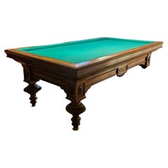 Retro Dutch Billiard Table with Heating and Accessories, 20th Century