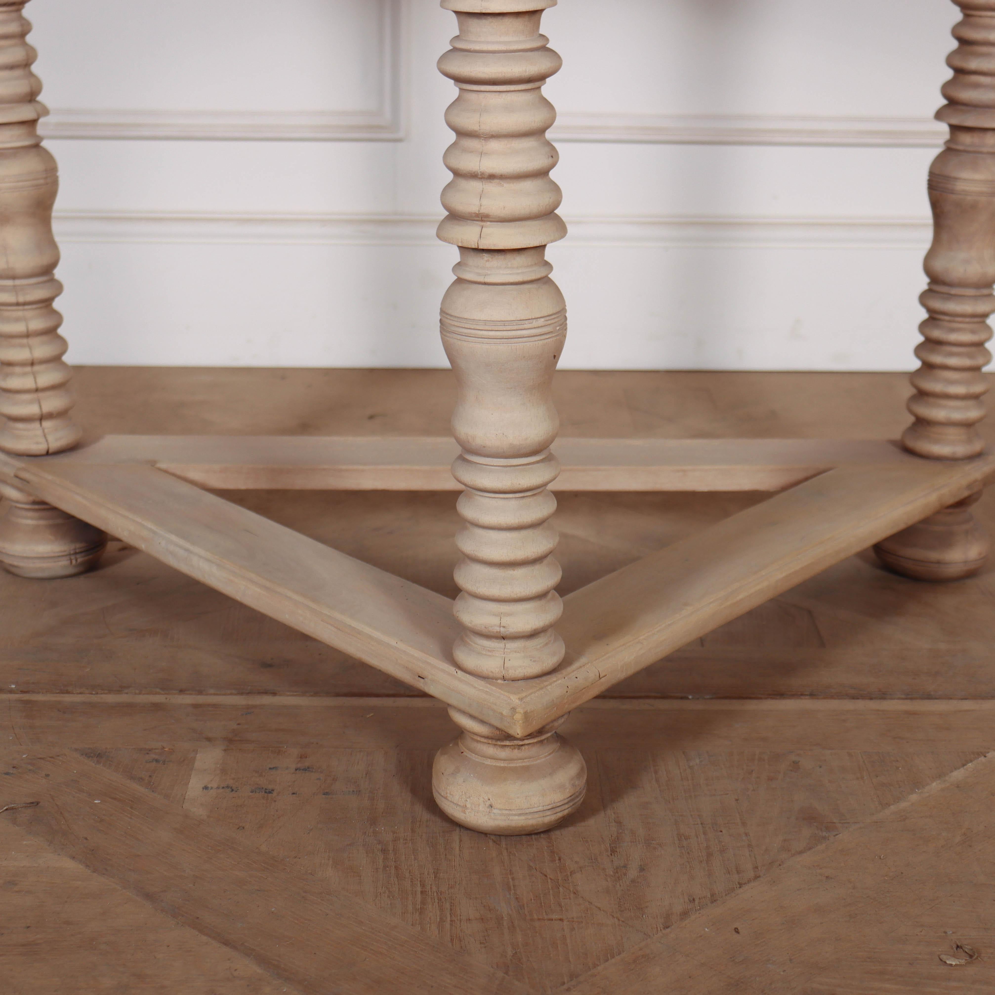 Early 19th C Dutch bleached carved walnut console table. 1880.

Dimensions
39 inches (99 cms) Wide
23.5 inches (60 cms) Deep
31.5 inches (80 cms) High.